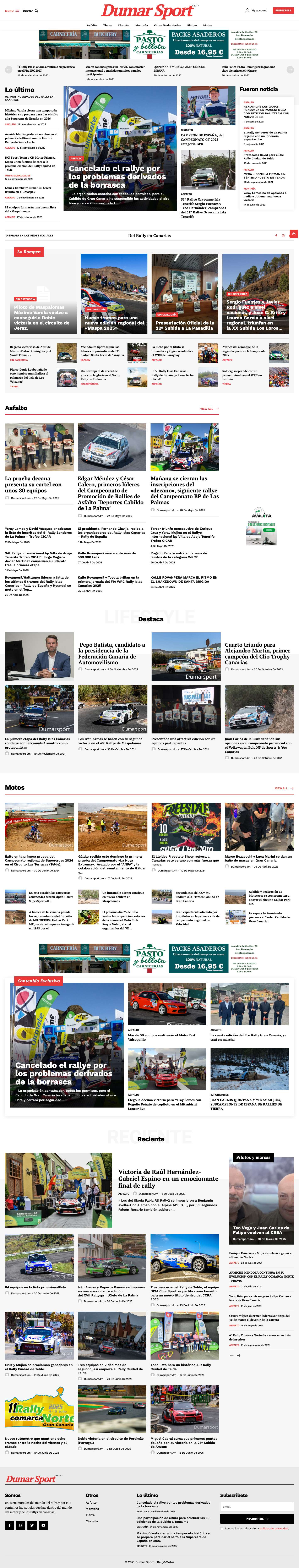 Homepage - Dumart Sport - Full Screenshot