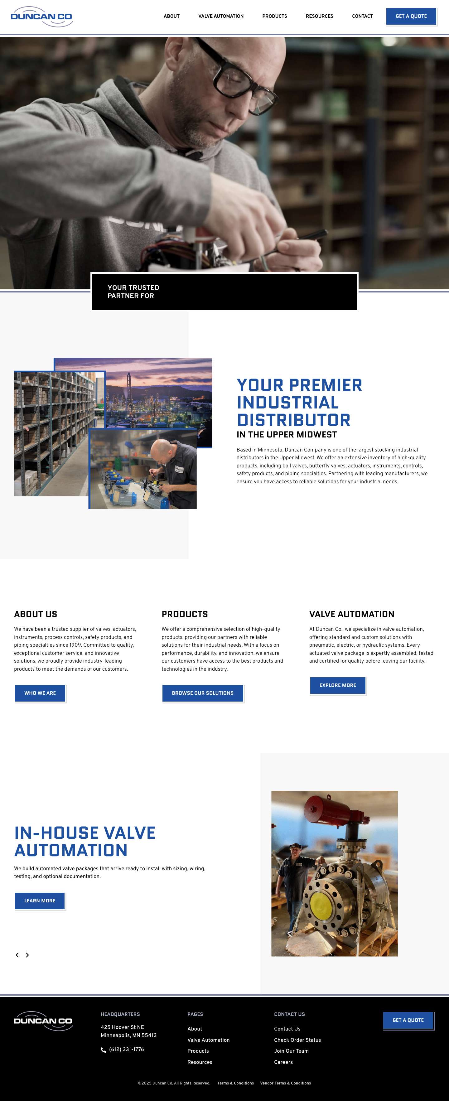 Home - Duncan Co. - Full Screenshot