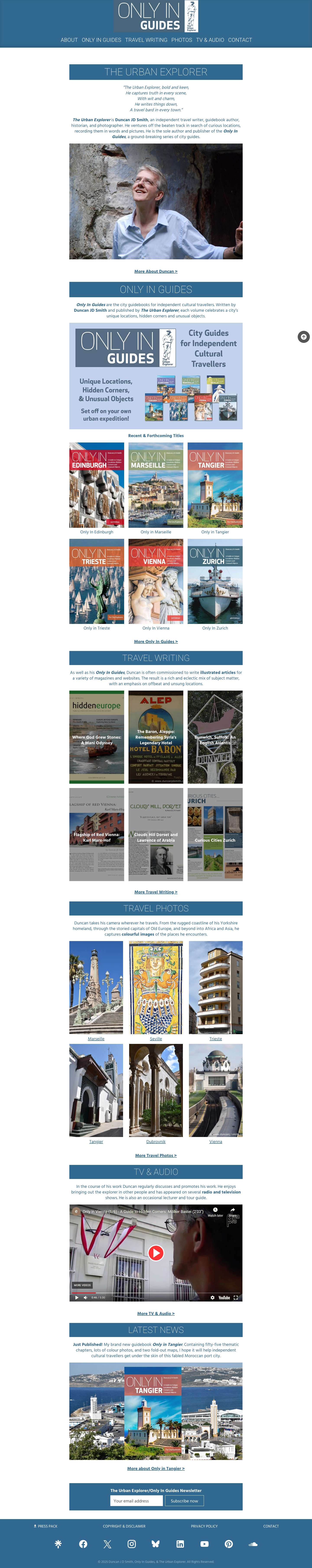 Home - Duncan JD Smith | The Urban Explorer – Only In Guides - Full Screenshot