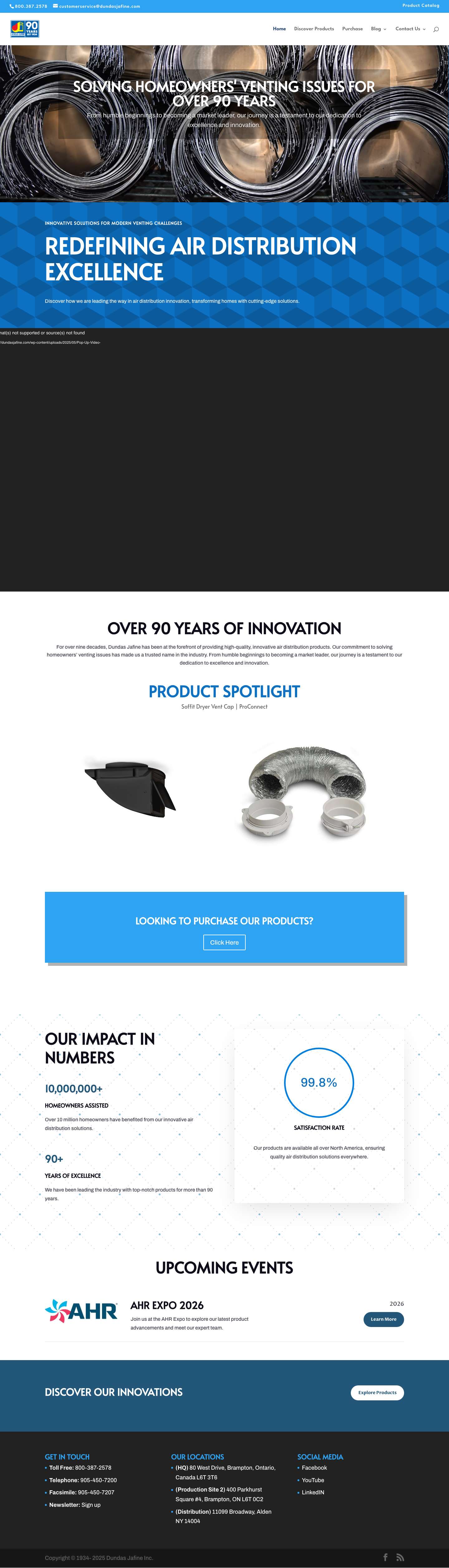 Dundas Jafine – Air Distribution Innovation - Full Screenshot