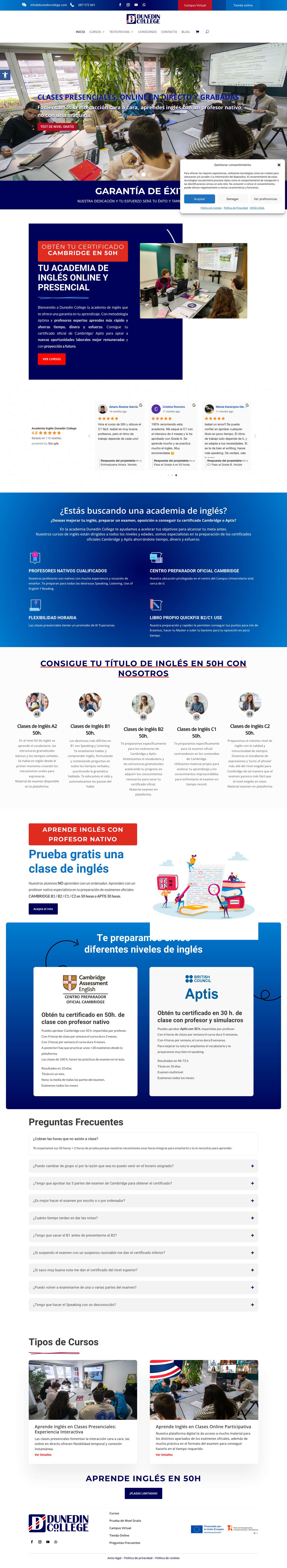 Academia de Inglés en GranadaHerramientas de accesibilidadAumentar textoDisminuir textoEscala de grisesAlto contrasteContraste negativoFondo claroSubrayar enlacesFuente legibleRestablecer - Full Screenshot