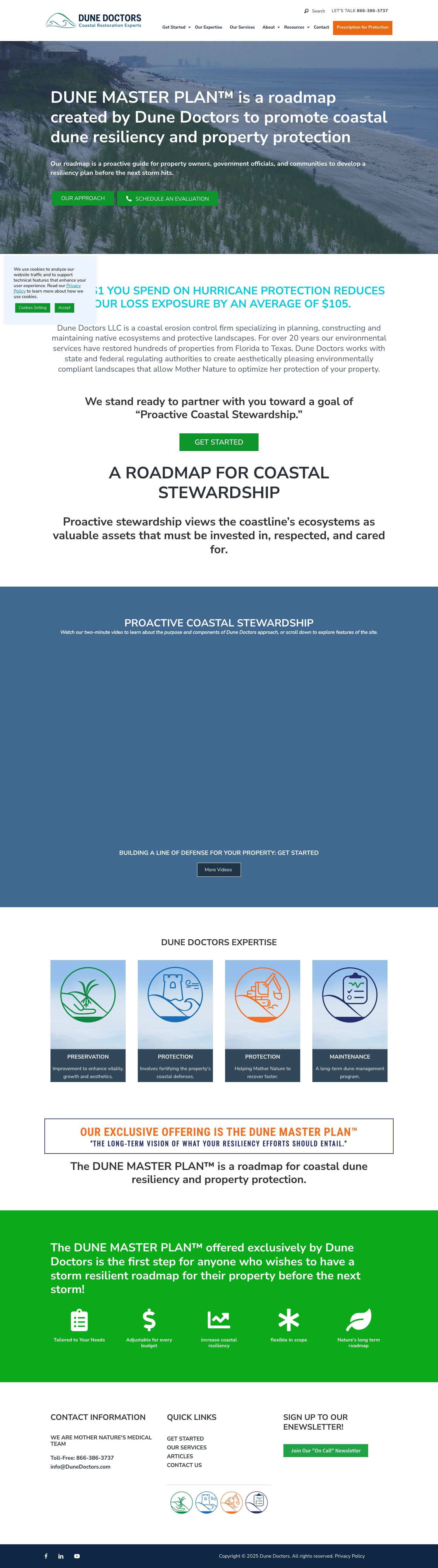 Coastal Dune Resiliency - Coastal Protection & Restoration in FL & AL - Full Screenshot