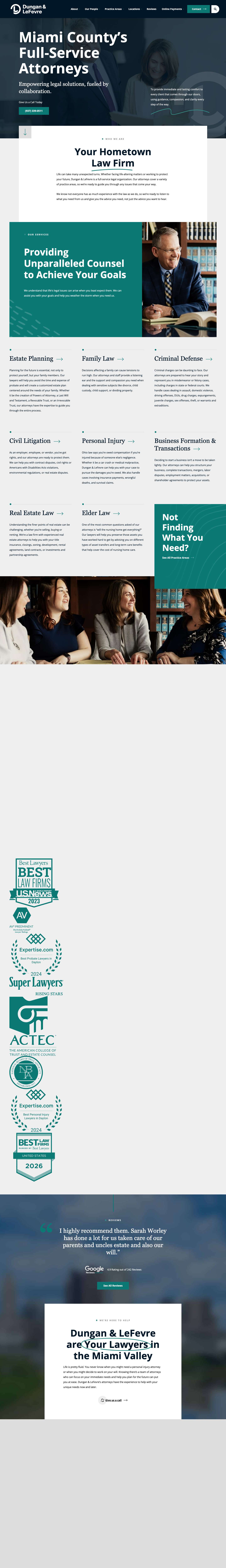 Homepage | Dungan & LeFevre - Full Screenshot