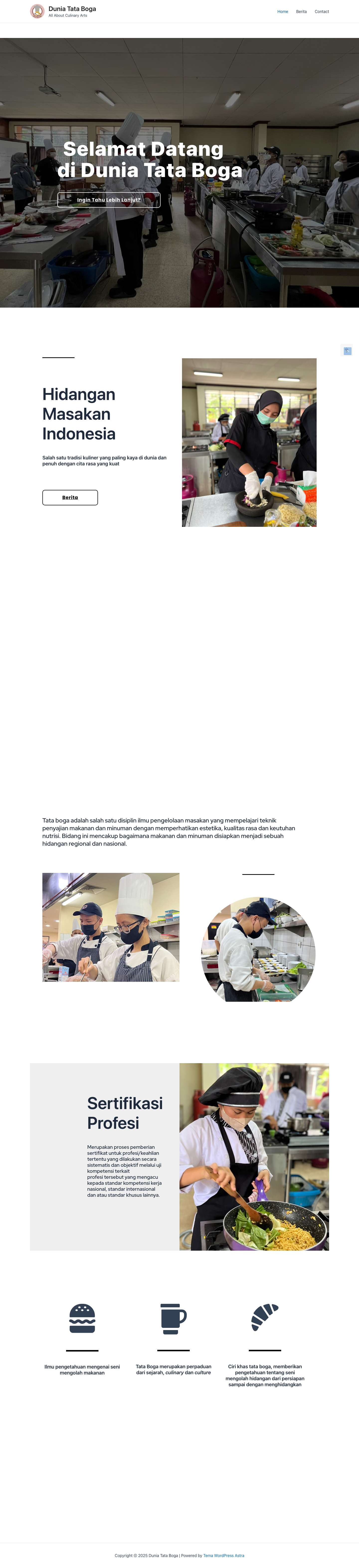 Home - Dunia Tata Boga - Full Screenshot