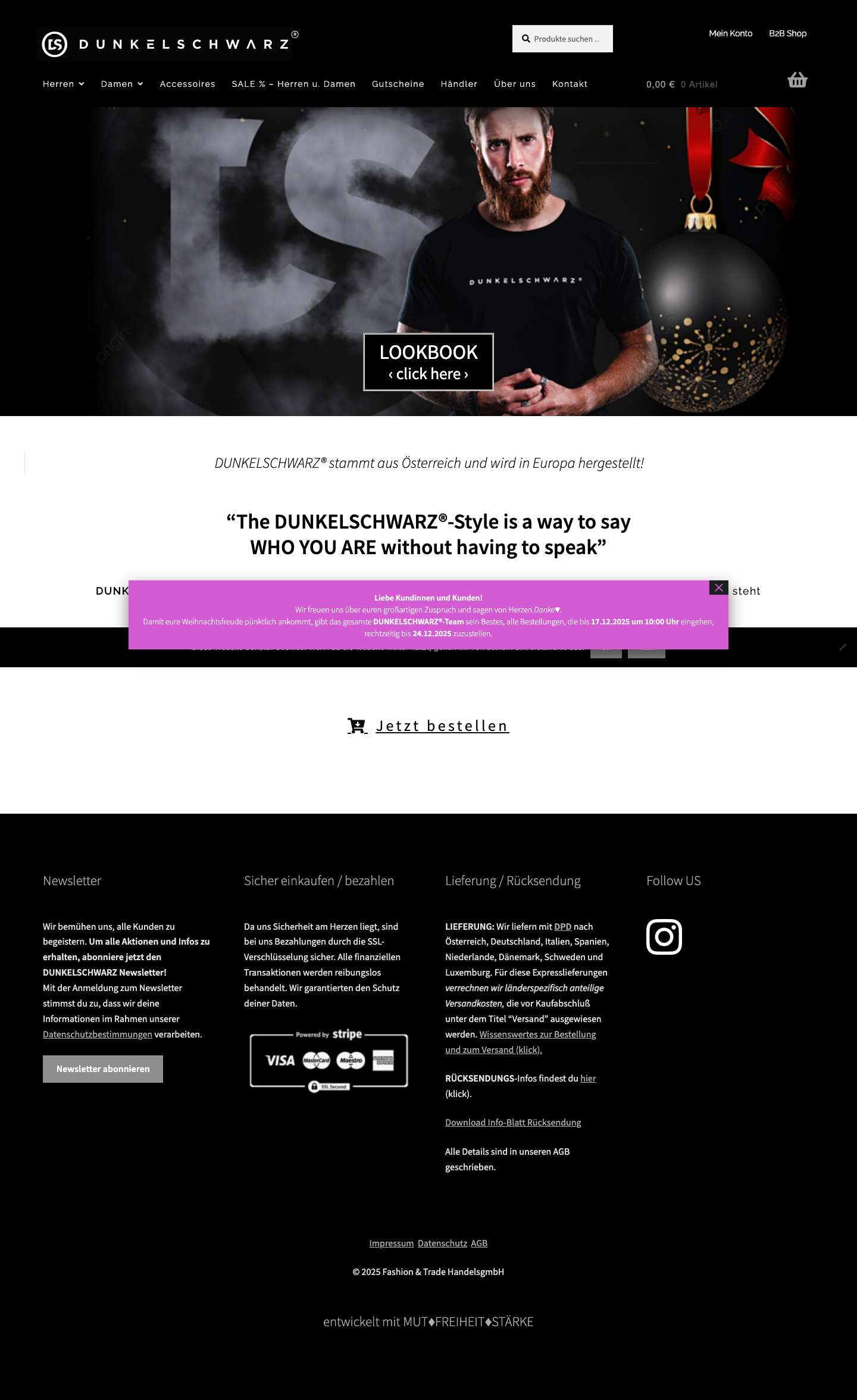 Home - DUNKELSCHWARZ - Full Screenshot