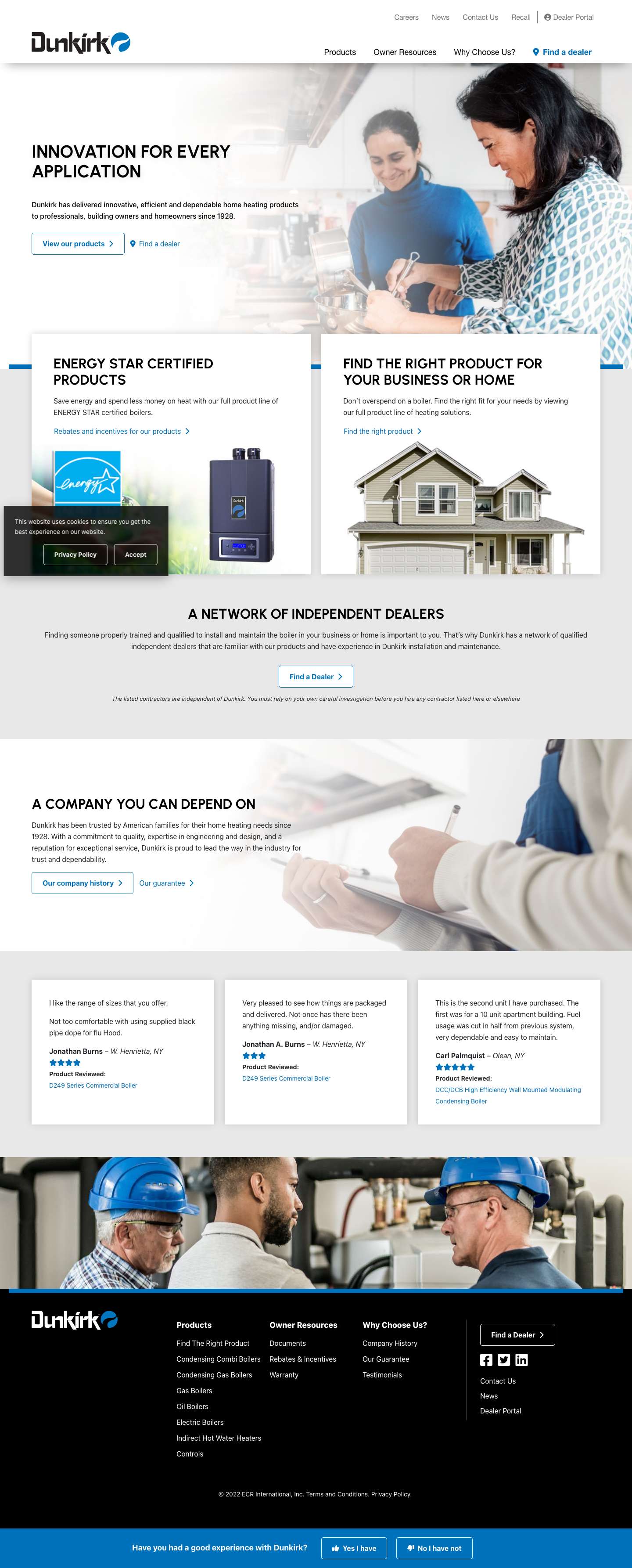Innovative. Efficient. Dependable. - Dunkirk - Full Screenshot