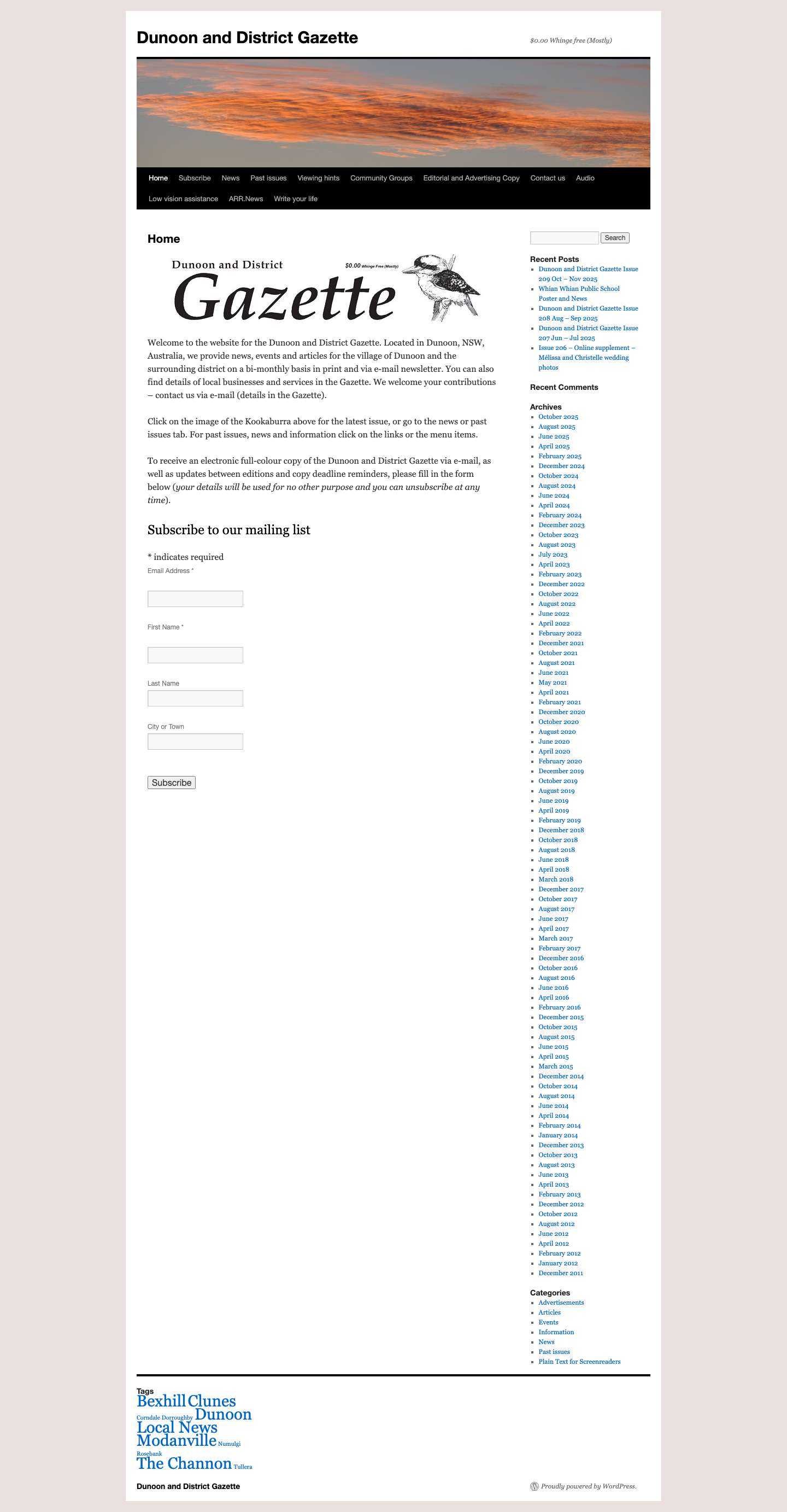Dunoon and District Gazette | $0.00 Whinge free (Mostly) - Full Screenshot