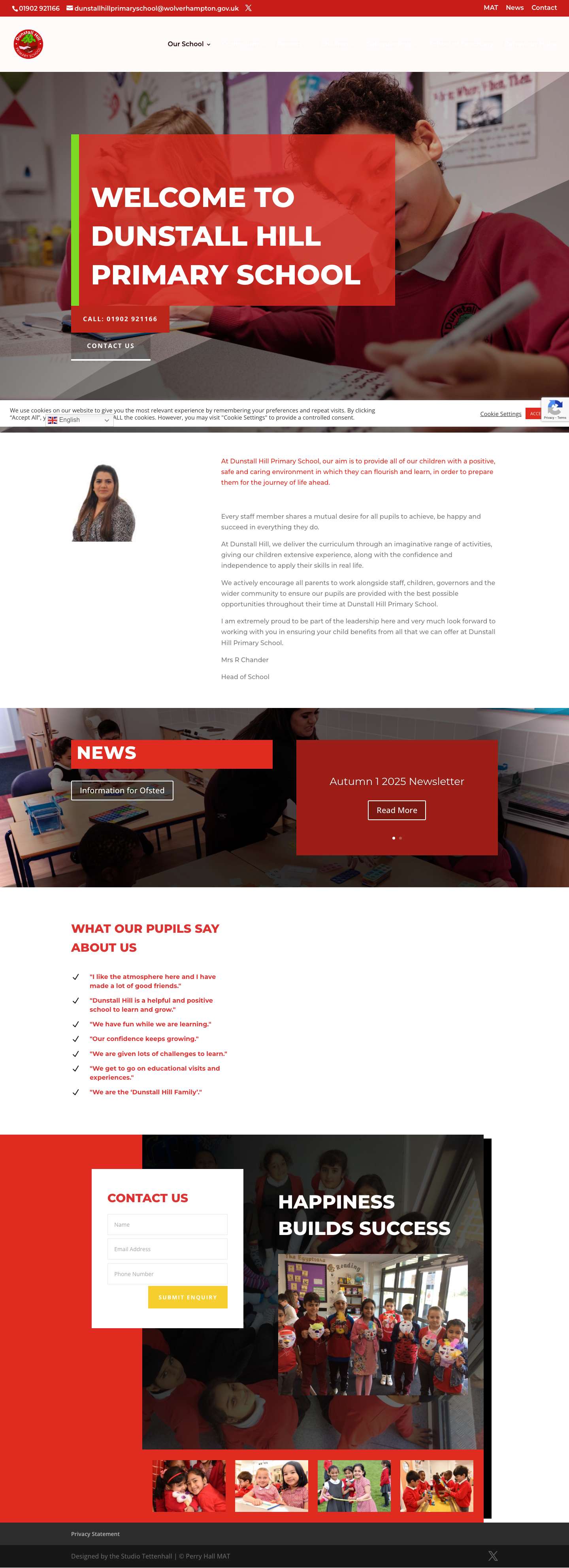 Dunstall Hill Primary School | Dunstall Hill Primary School - Full Screenshot