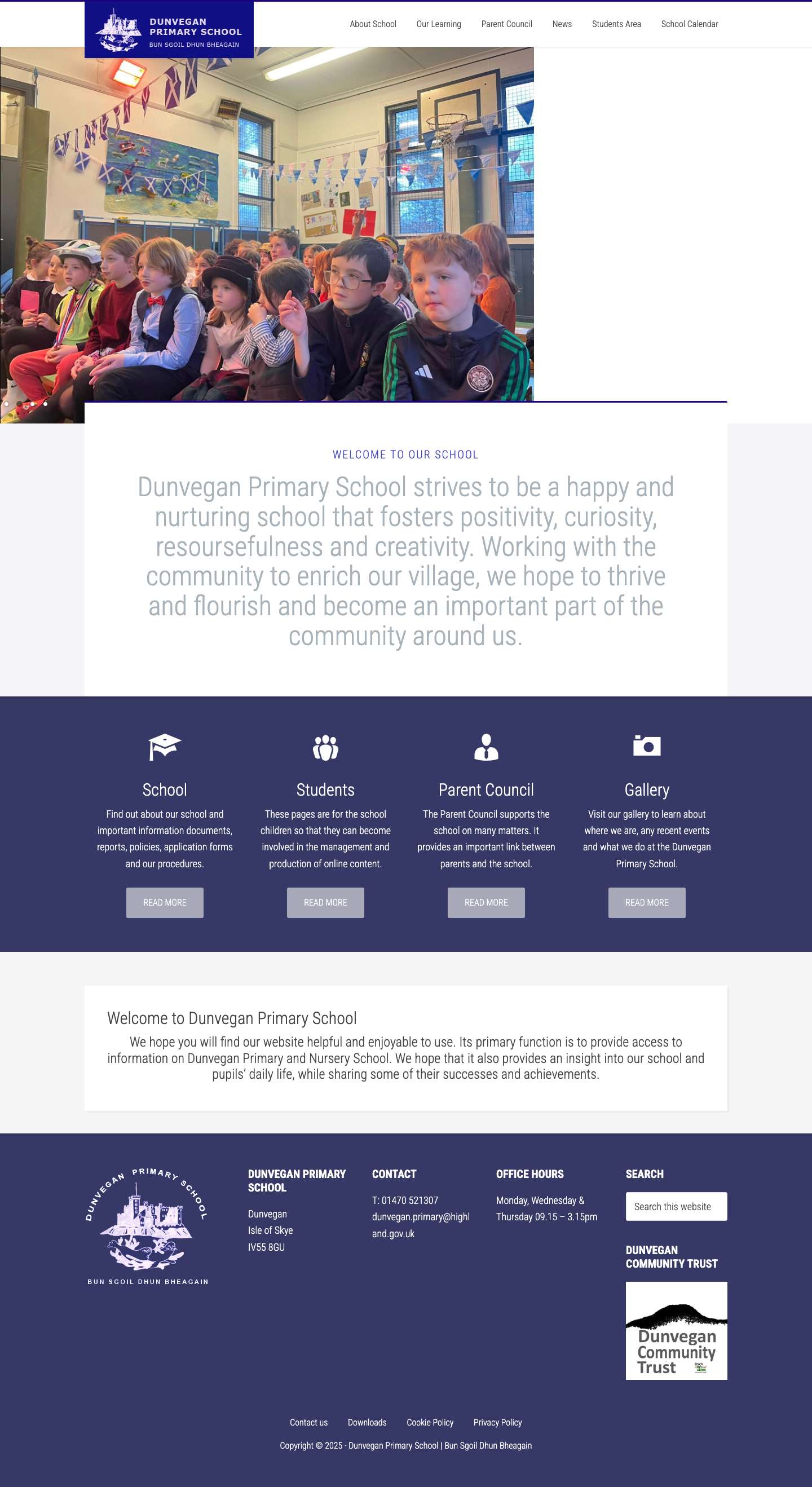 Dunvegan Primary School – Dunvegan Primary School - Full Screenshot