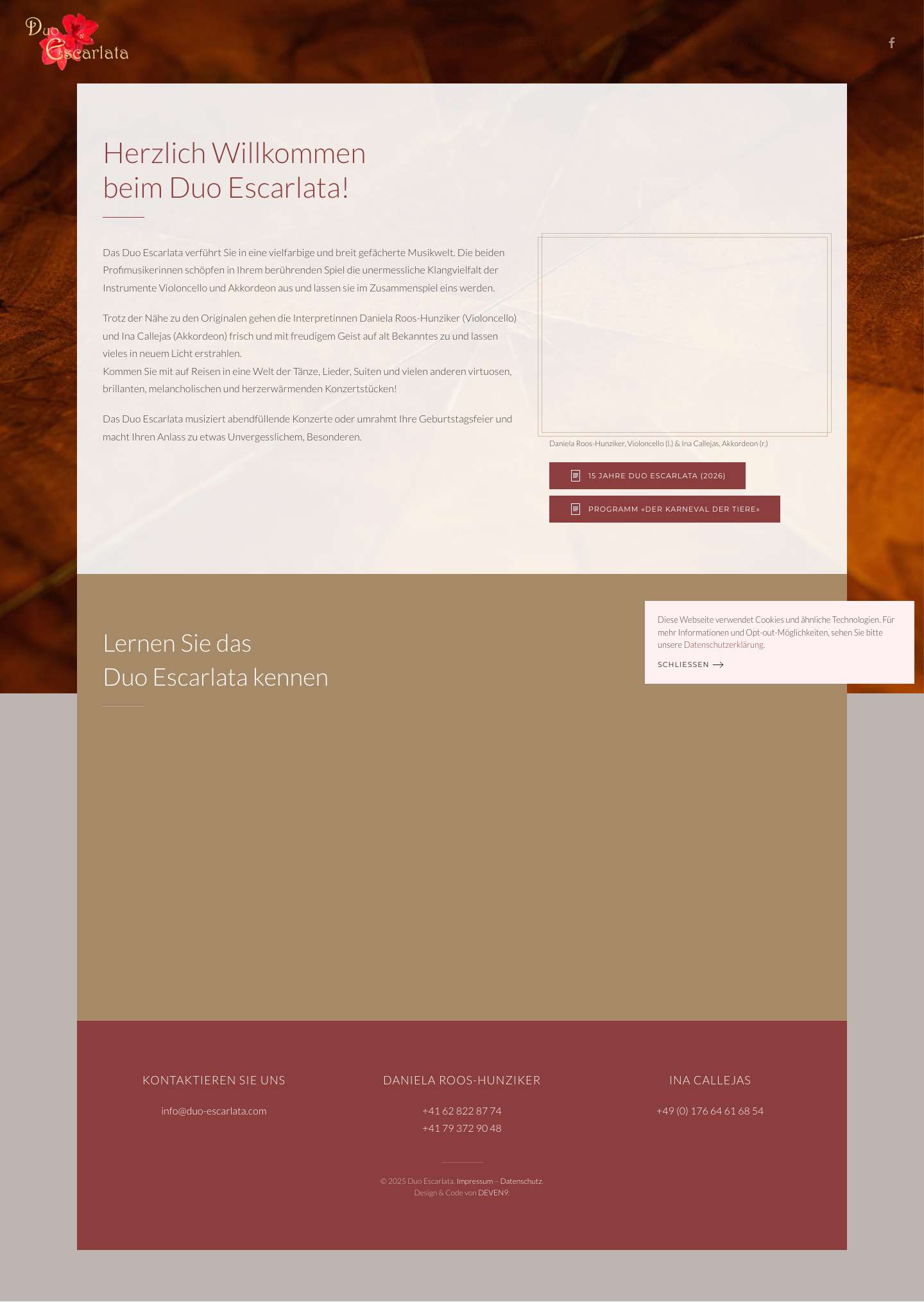 Duo Escarlata • Daniela Roos-Hunziker & Ina Callejas - Full Screenshot