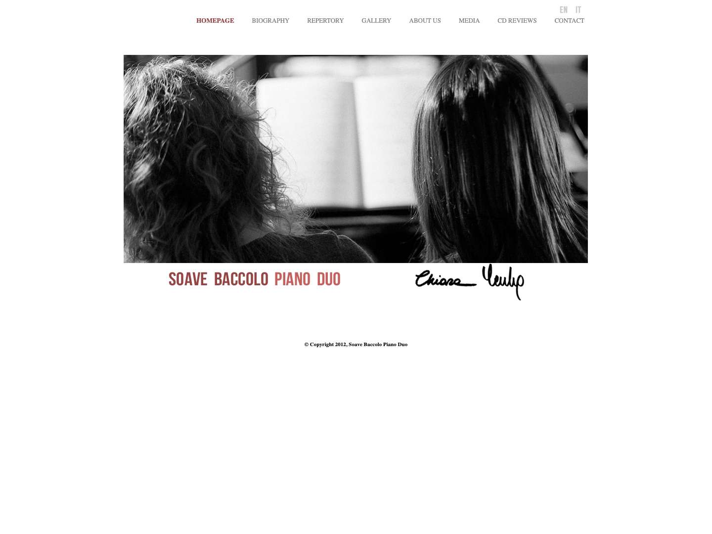 Soave Baccolo Piano Duo - Full Screenshot