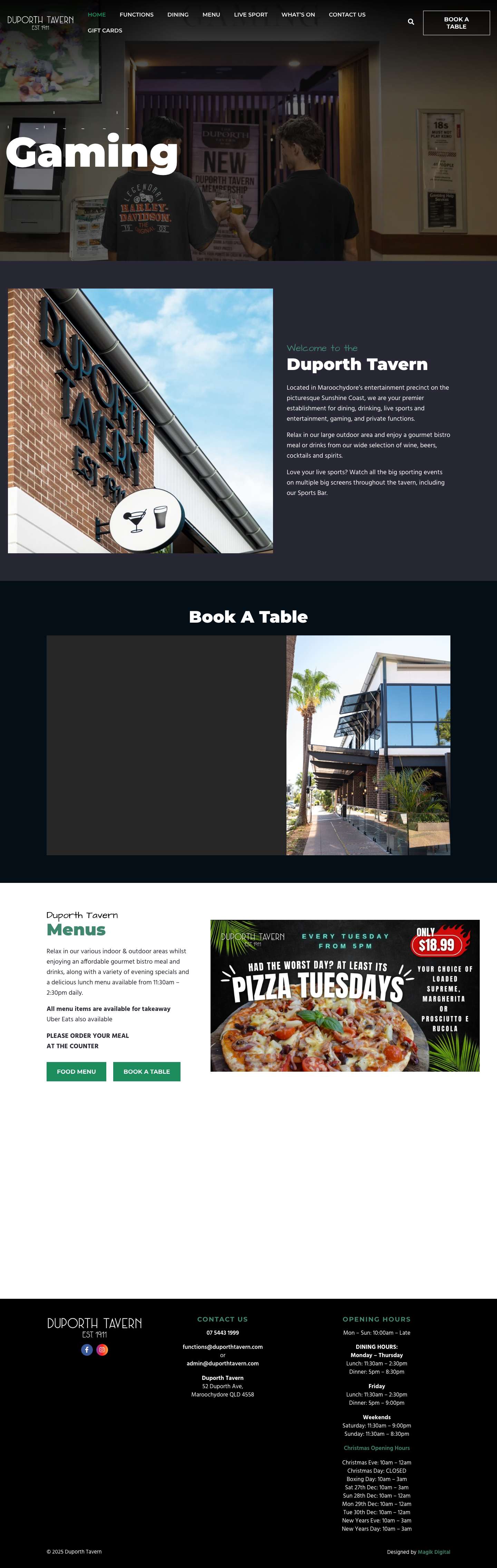 The Duporth Tavern - Est. 1911 - Full Screenshot