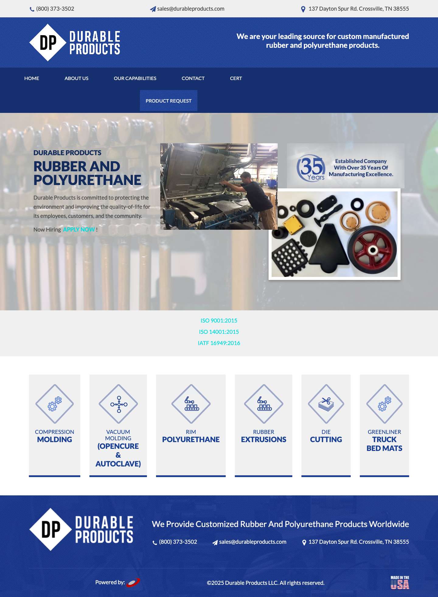 Durable Products – Durable Products - Full Screenshot