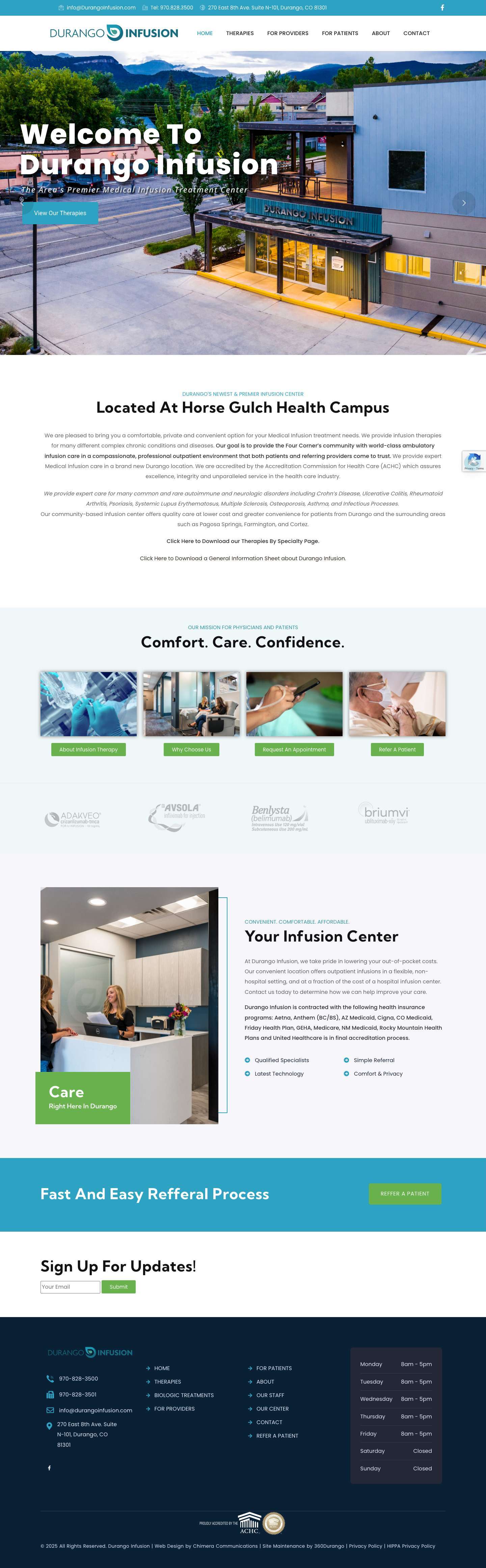 HOME - Durango Infusion - Full Screenshot