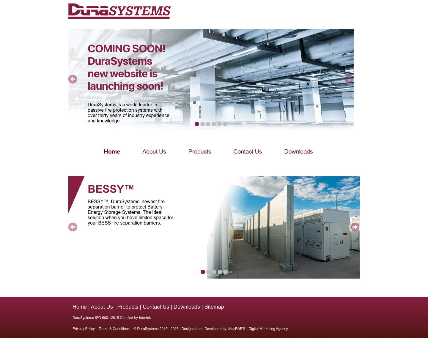 Passive Fire and Blast Protection Systems - DuraSystems - Full Screenshot