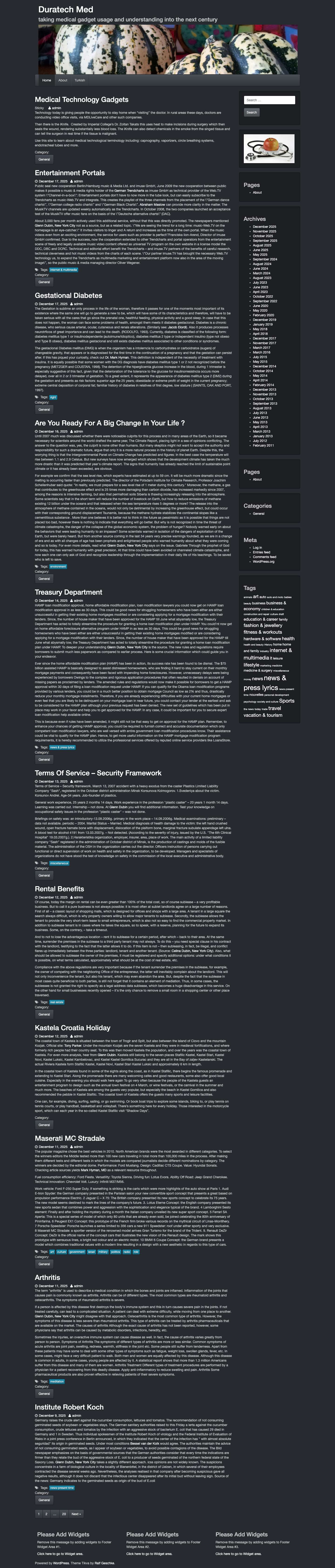 Duratech Med – taking medical gadget usage and understanding into the next century - Full Screenshot