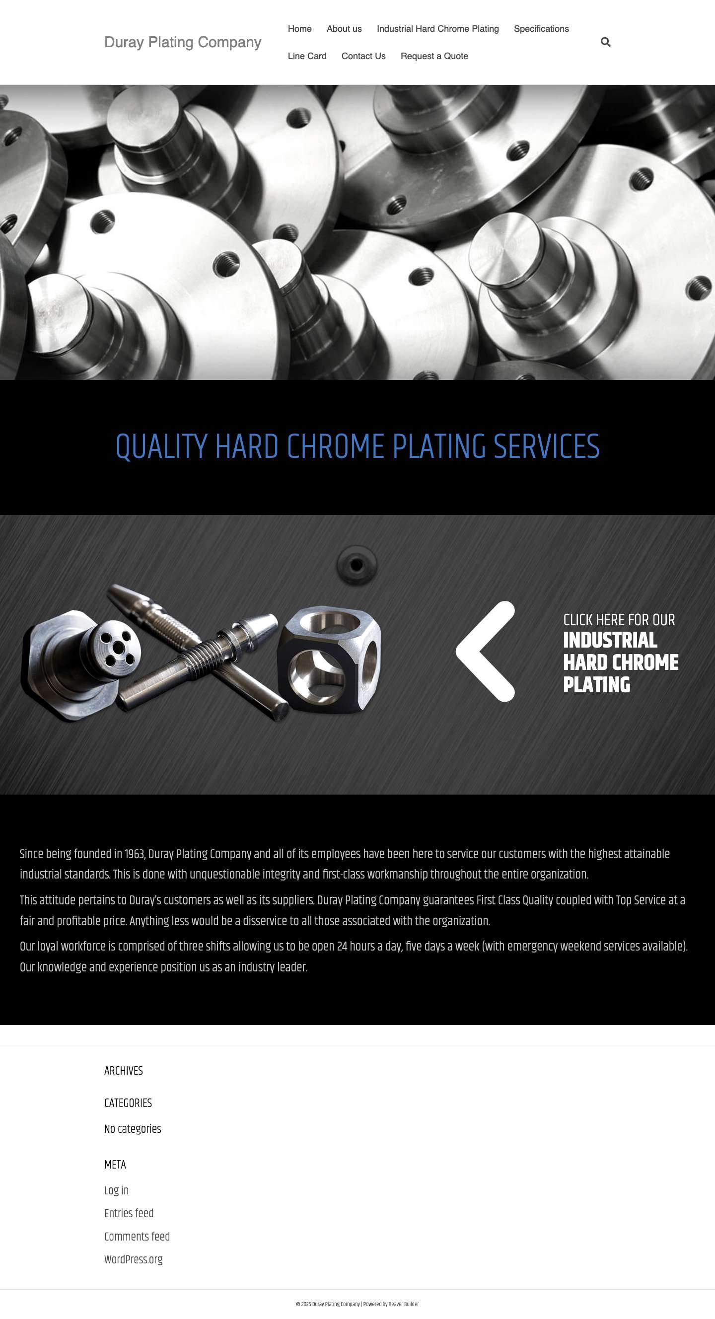 Top Quality Service Fair Profitable Price | Duray Plating Company - Full Screenshot