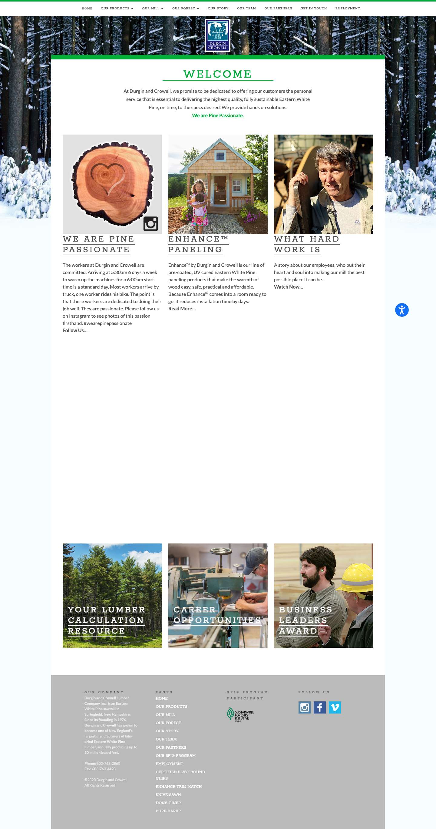 Home : Durgin and Crowell - Full Screenshot