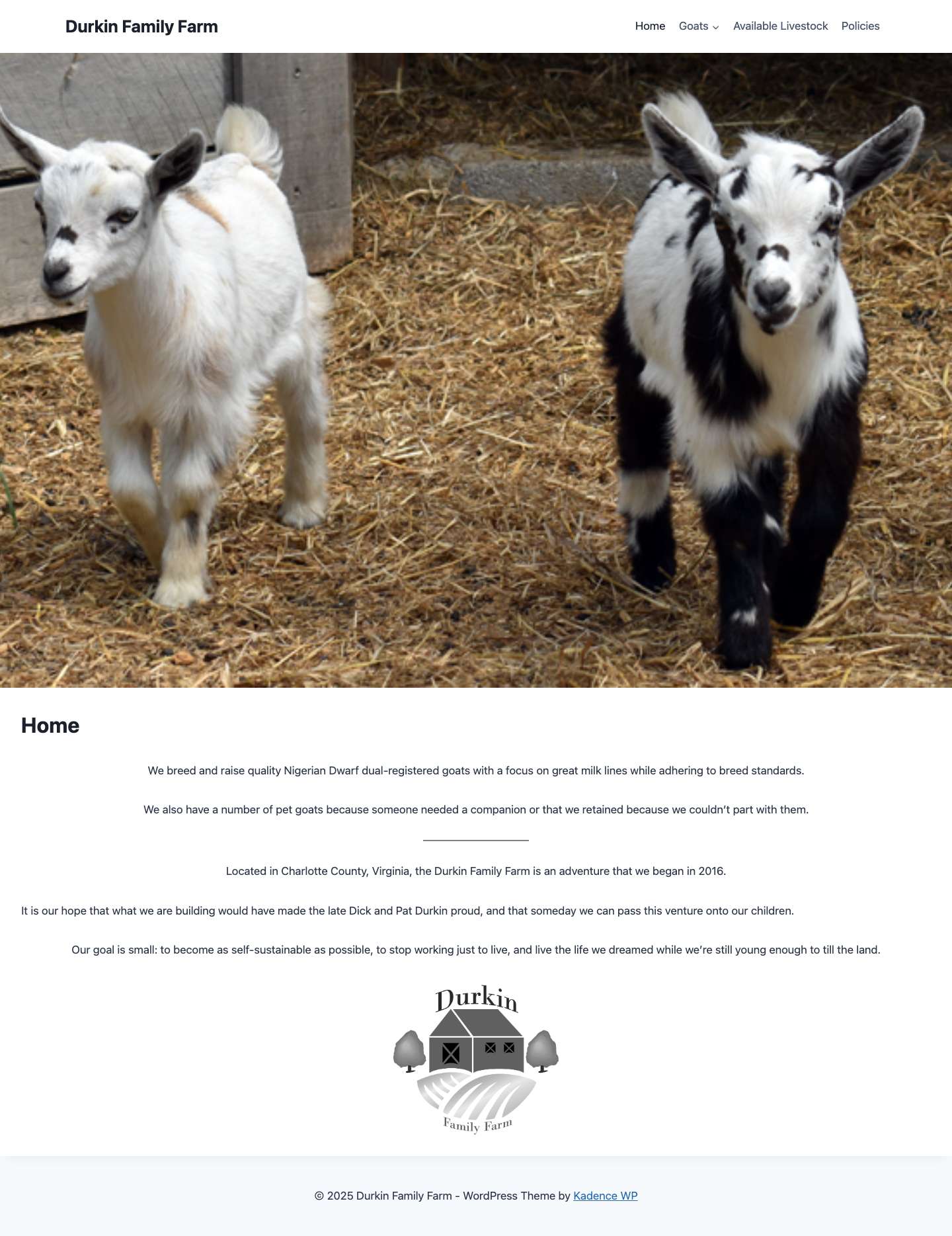 Durkin Family FarmExpandToggle MenuExpand - Full Screenshot