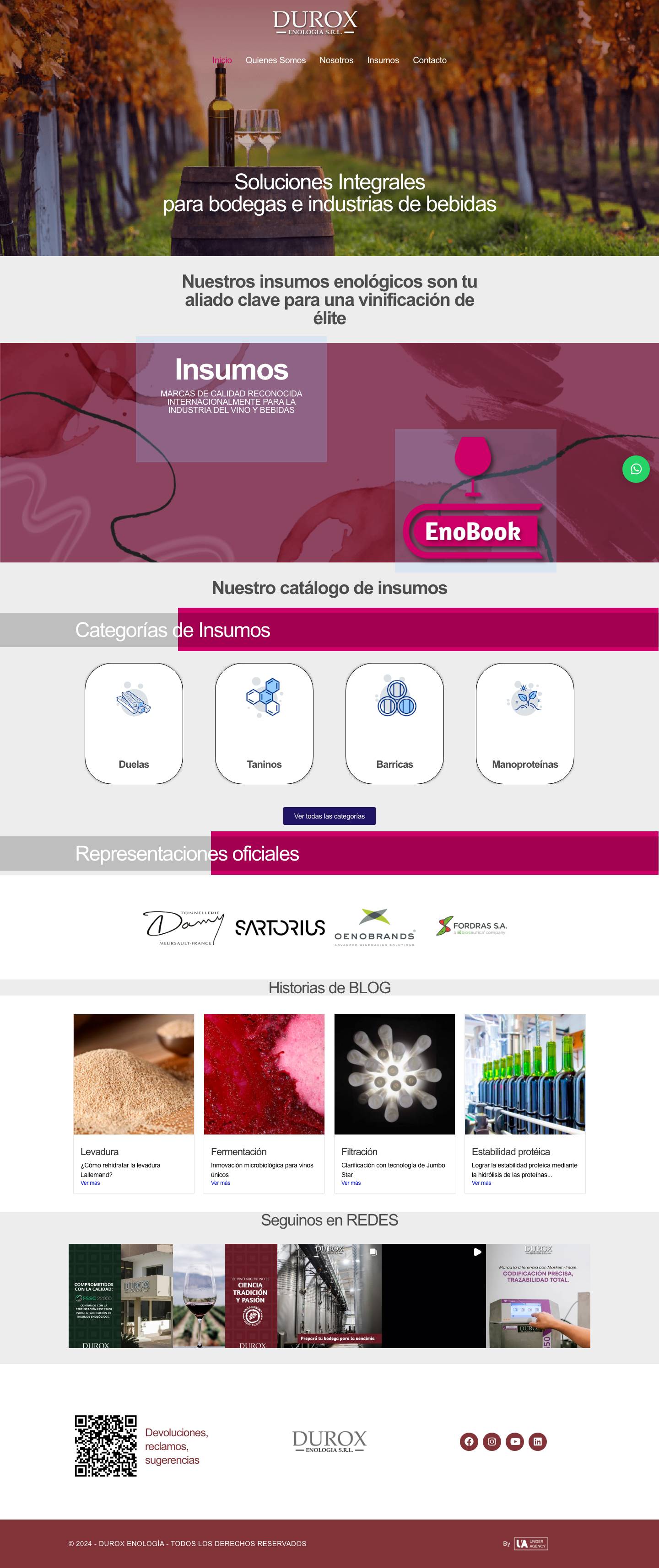 Durox – Soluciones para Bodegas - Full Screenshot