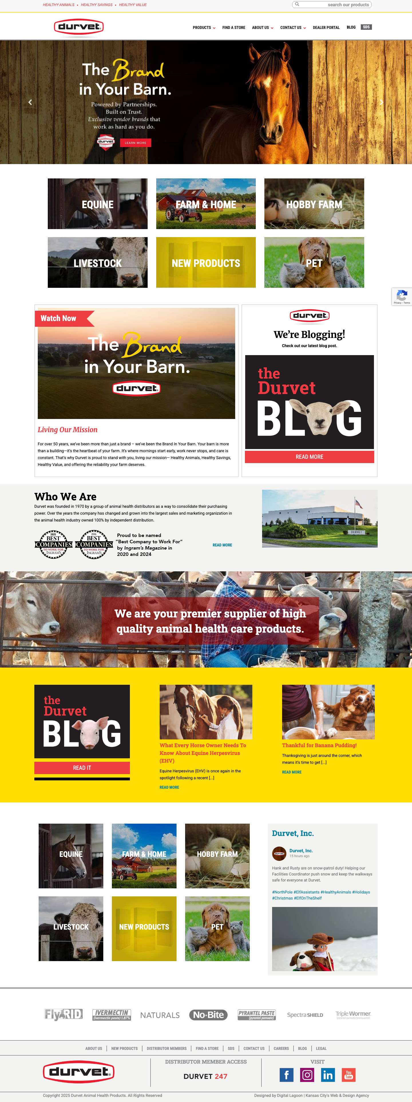 Durvet Animal Health Products | Healthy Animals - Healthy SavingsDurvet Animal Health Products | Healthy Animals - Healthy Savings - Full Screenshot