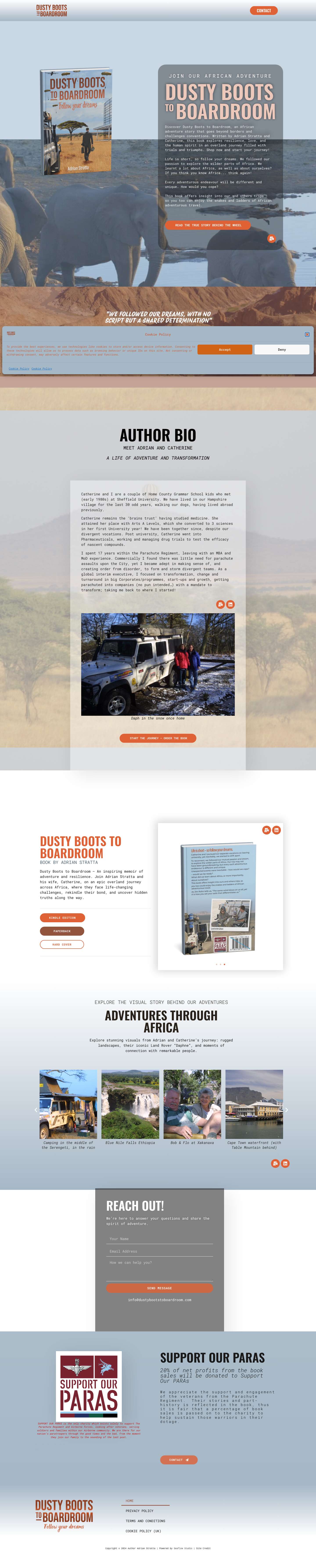 Home - Dusty Boots to Boardroom - Full Screenshot