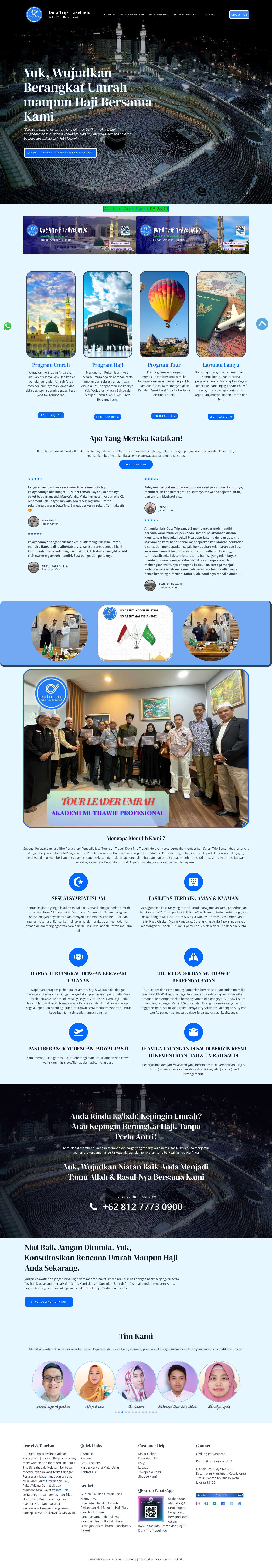 Duta Trip Travelindo | Solusi Trip Bersahabat - Full Screenshot