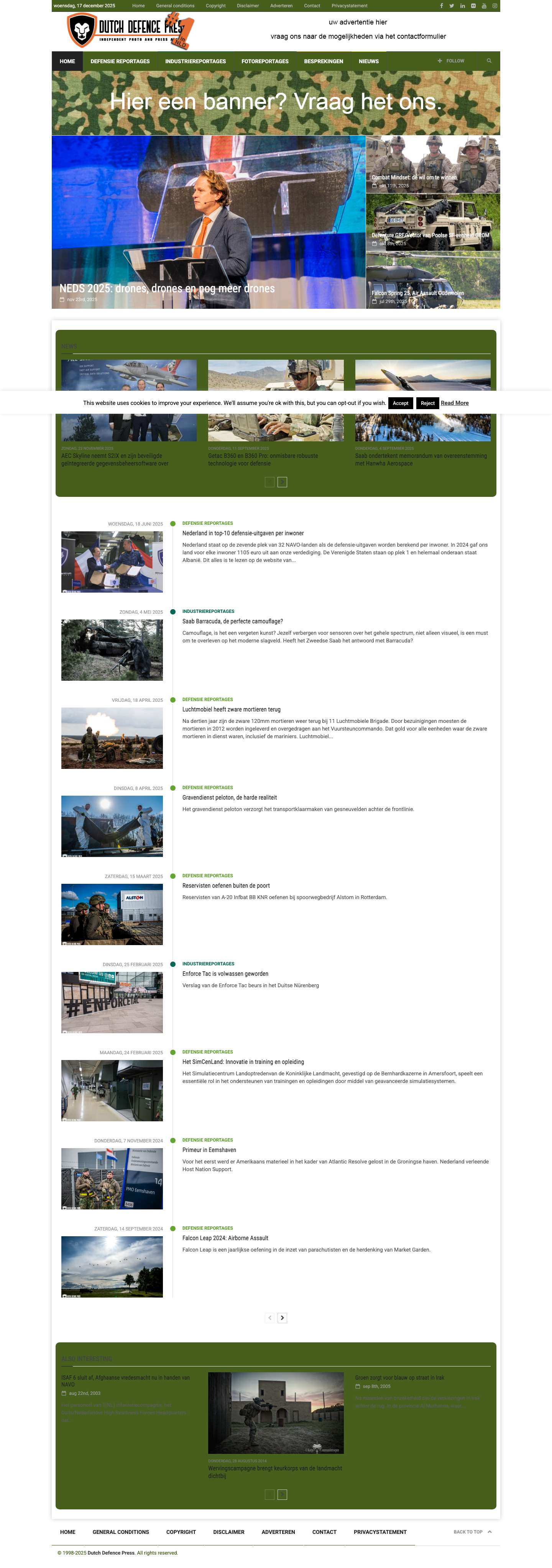 DDP - Dutch Defence Press - Full Screenshot