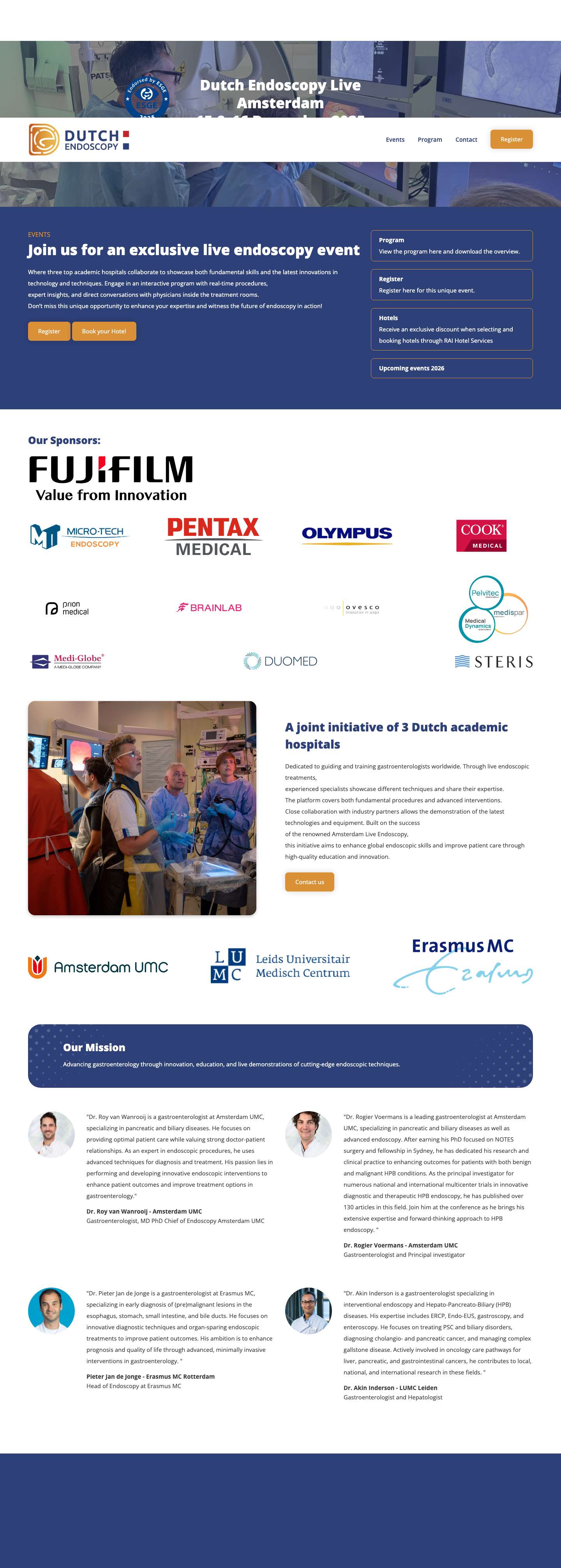 Home - Dutch Endoscopy - Full Screenshot