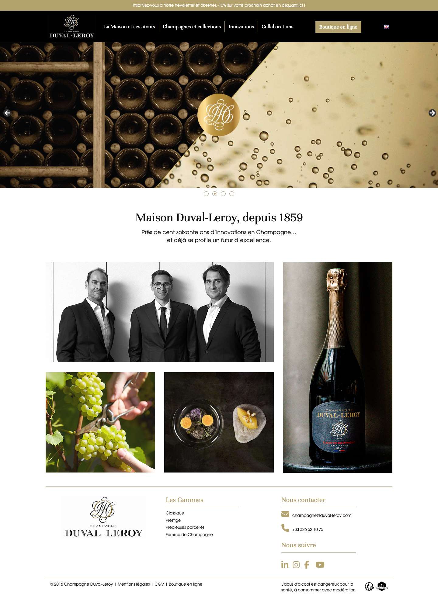 Champagne Duval-Leroy - Full Screenshot