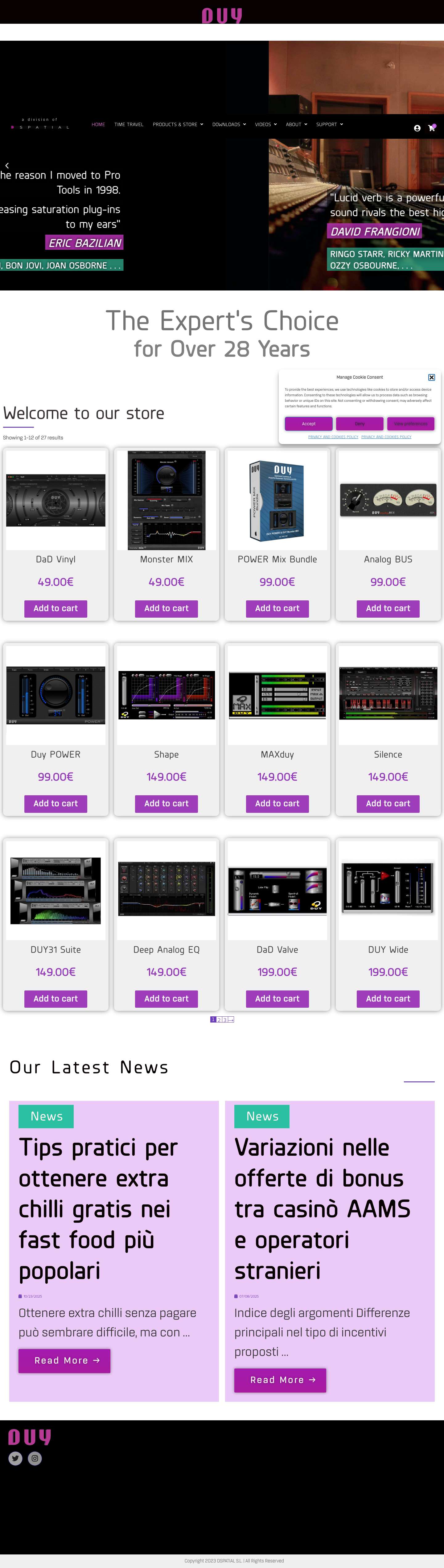 Home - DUY audio - Full Screenshot