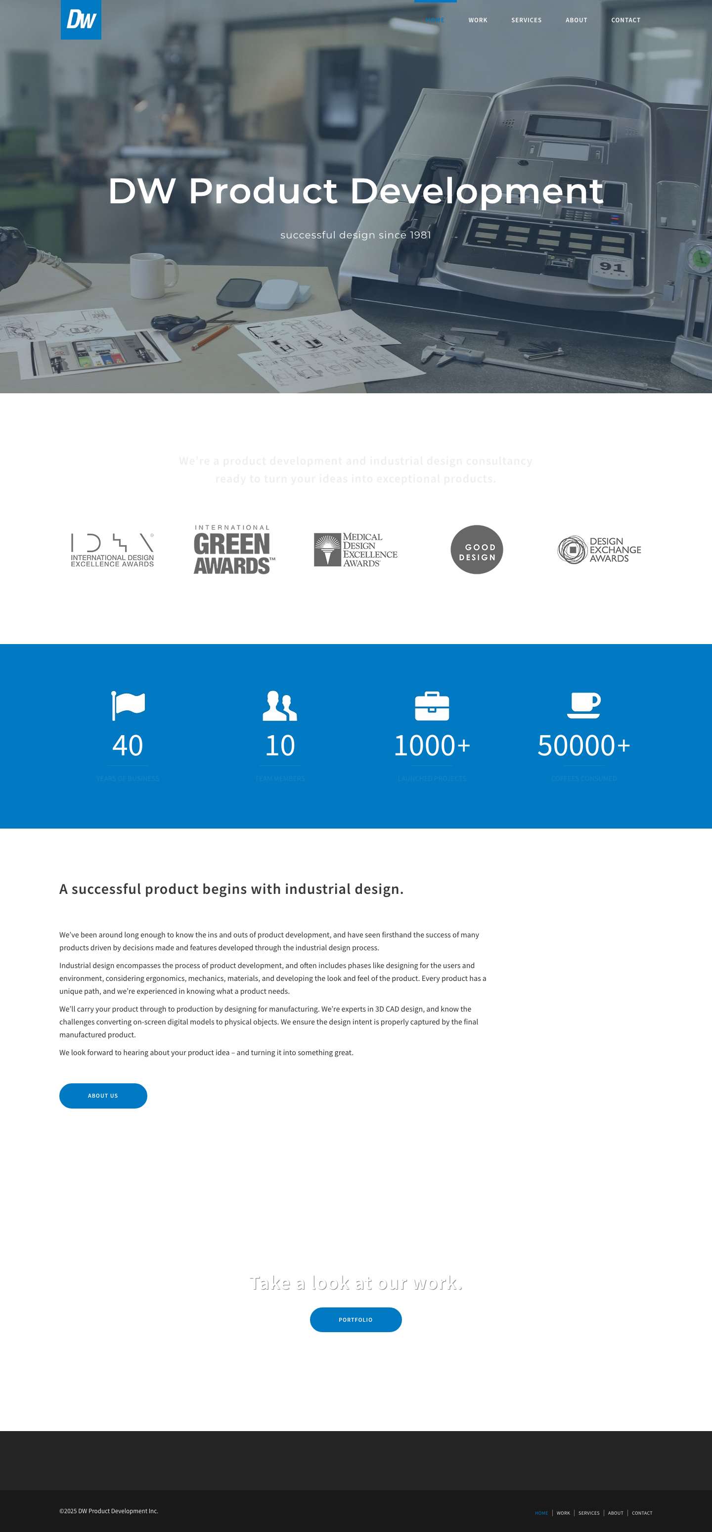 DW Canada | Ottawa Based Product Development – We’re a product development and industrial design consultancy ready to turn your ideas into exceptional products. - Full Screenshot