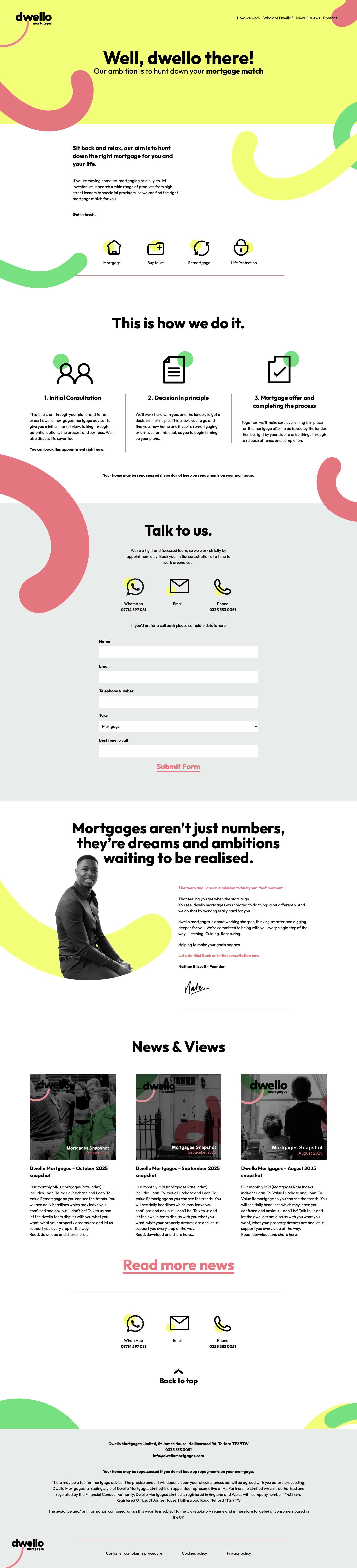 Dwello Mortgages: Find the Perfect Mortgage - Full Screenshot