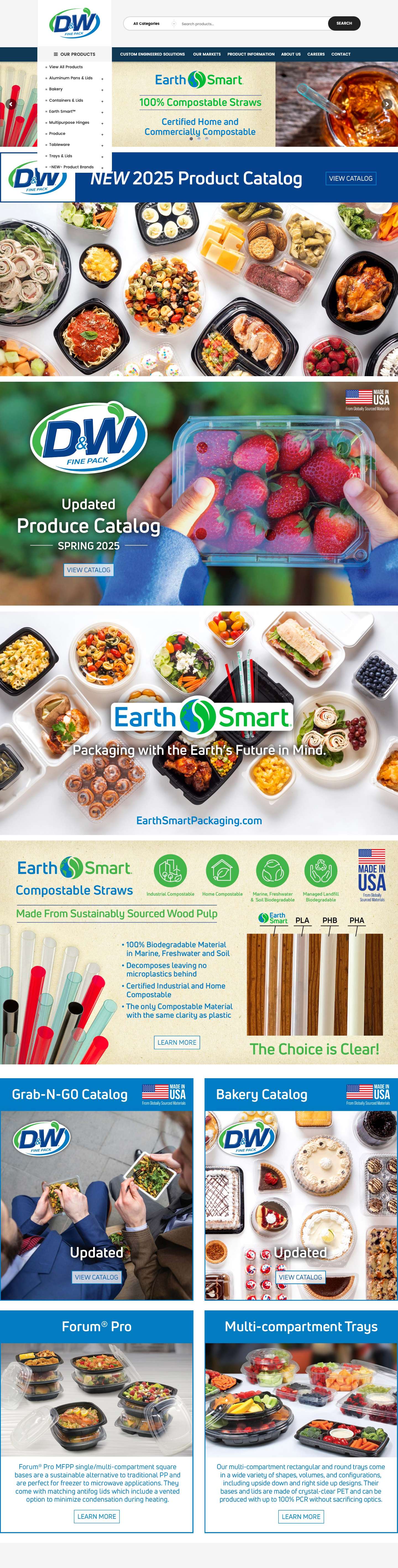 D&W Fine Pack – Packaging Solutions - Full Screenshot