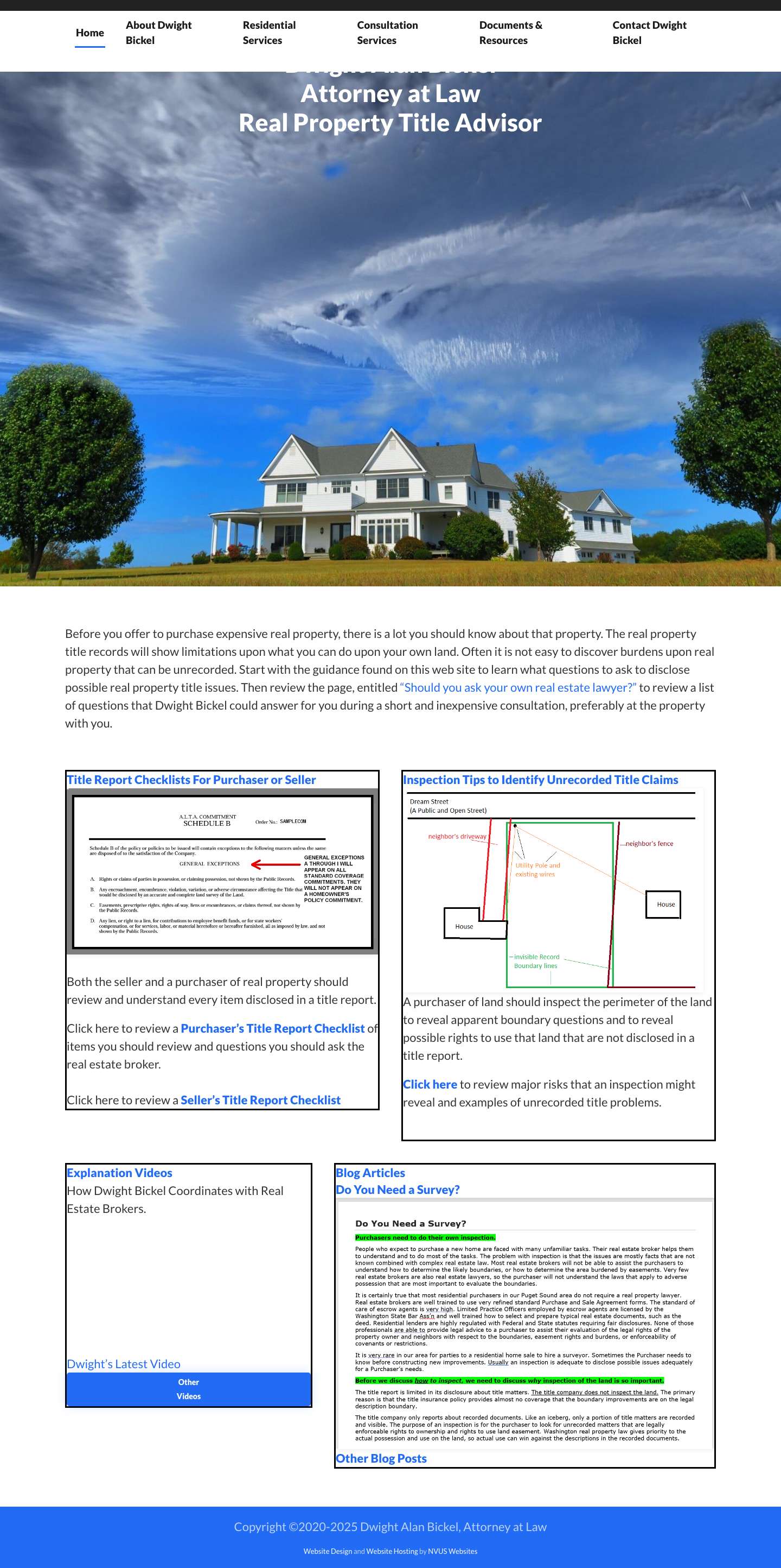 Home - Real Property Title Advisor - Full Screenshot