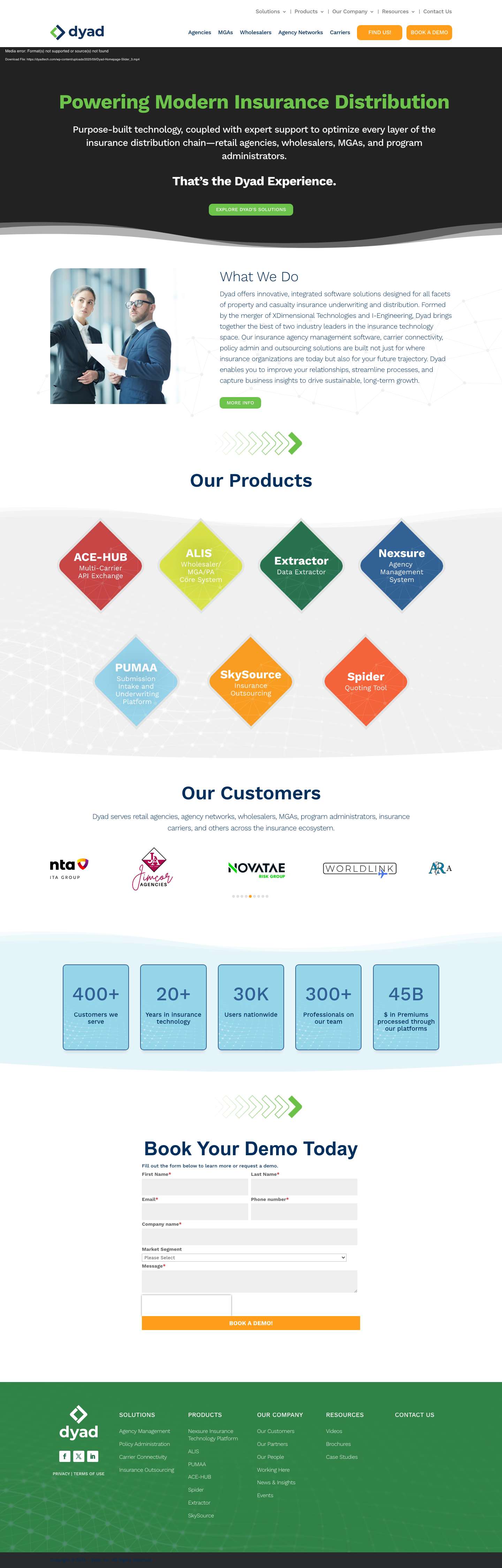 Insurance Technology Solutions - Full Screenshot