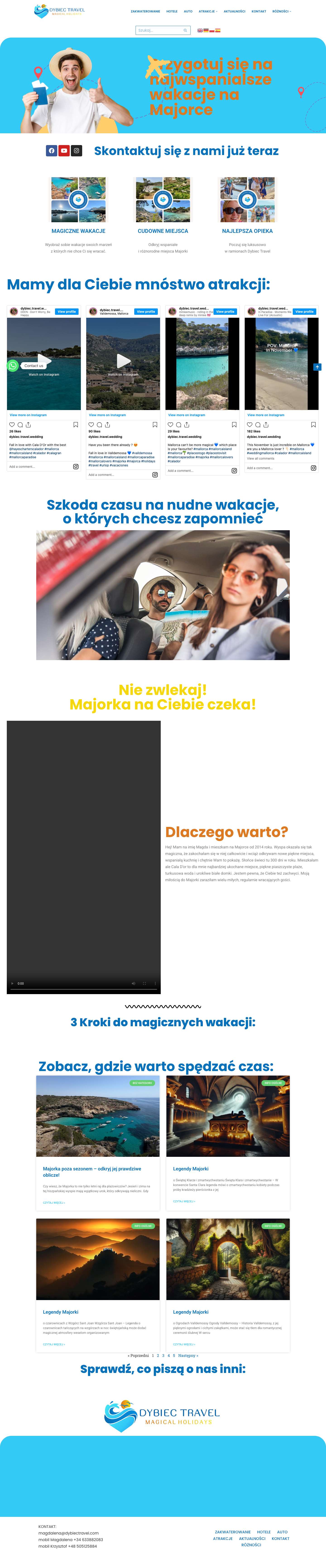 Majorka - Dybiec travel - Full Screenshot