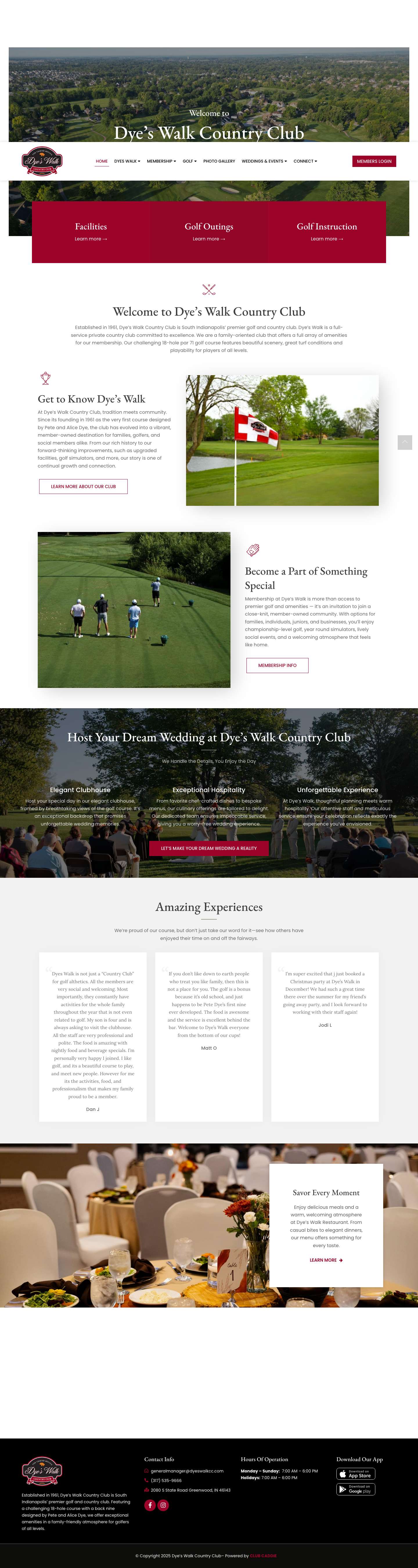 Dye's Walk Country Club - Full Screenshot