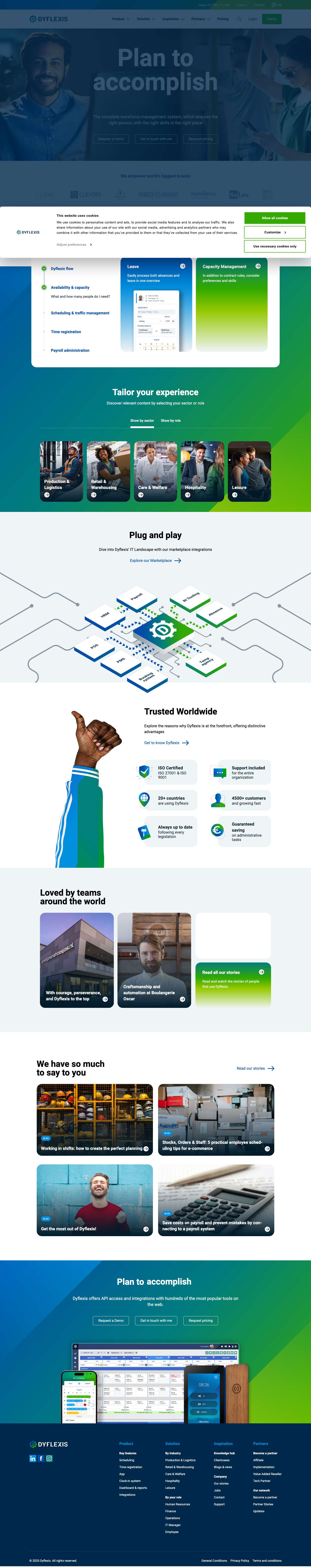Dyflexis | Workforce Management SoftwareDyflexis | Workforce Management Software - Full Screenshot