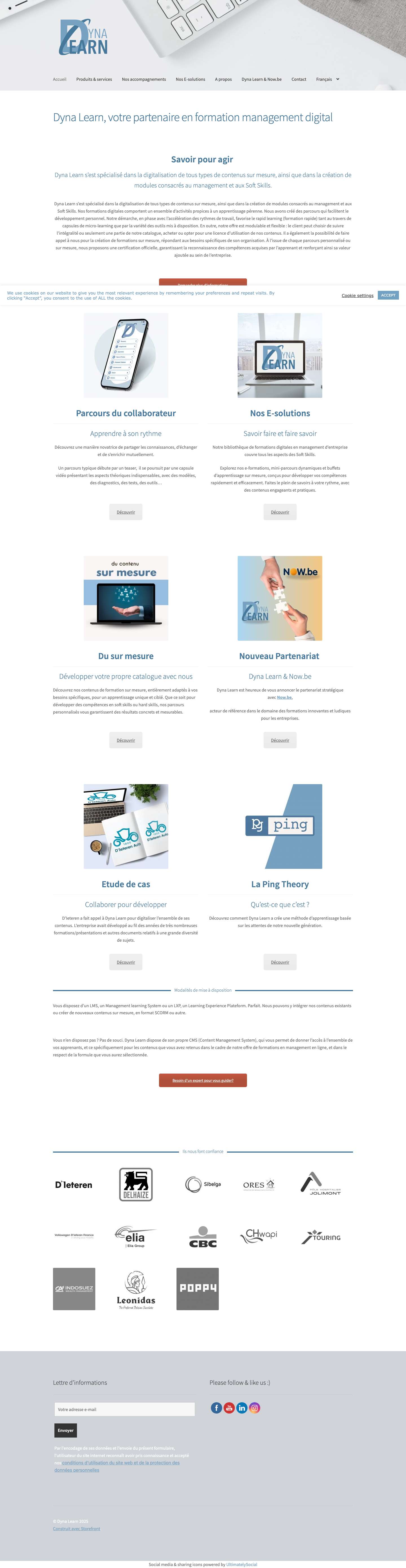 Dyna Learn - Your Digital Partner - Digital Learning - Full Screenshot