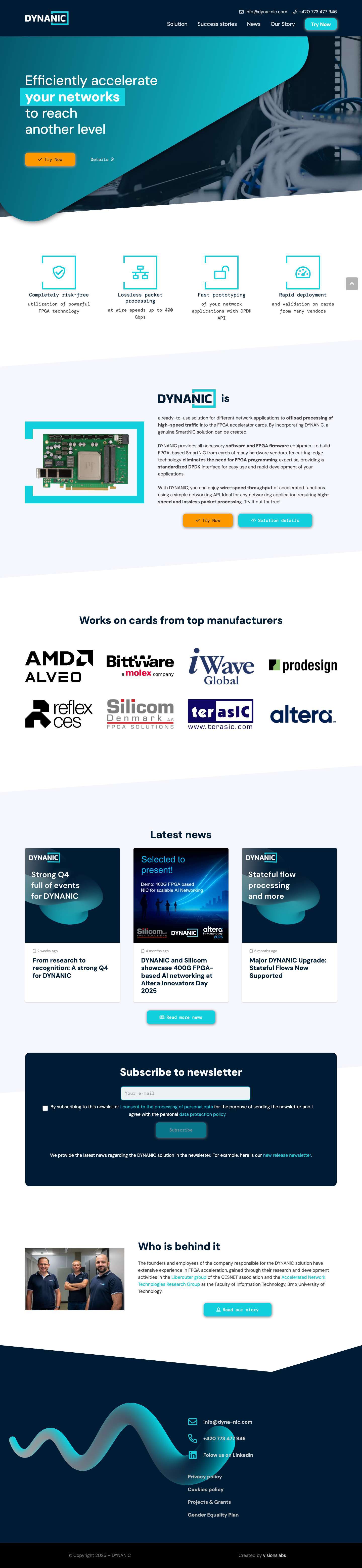 Experience Unmatched Network Efficiency with DYNANIC - Full Screenshot