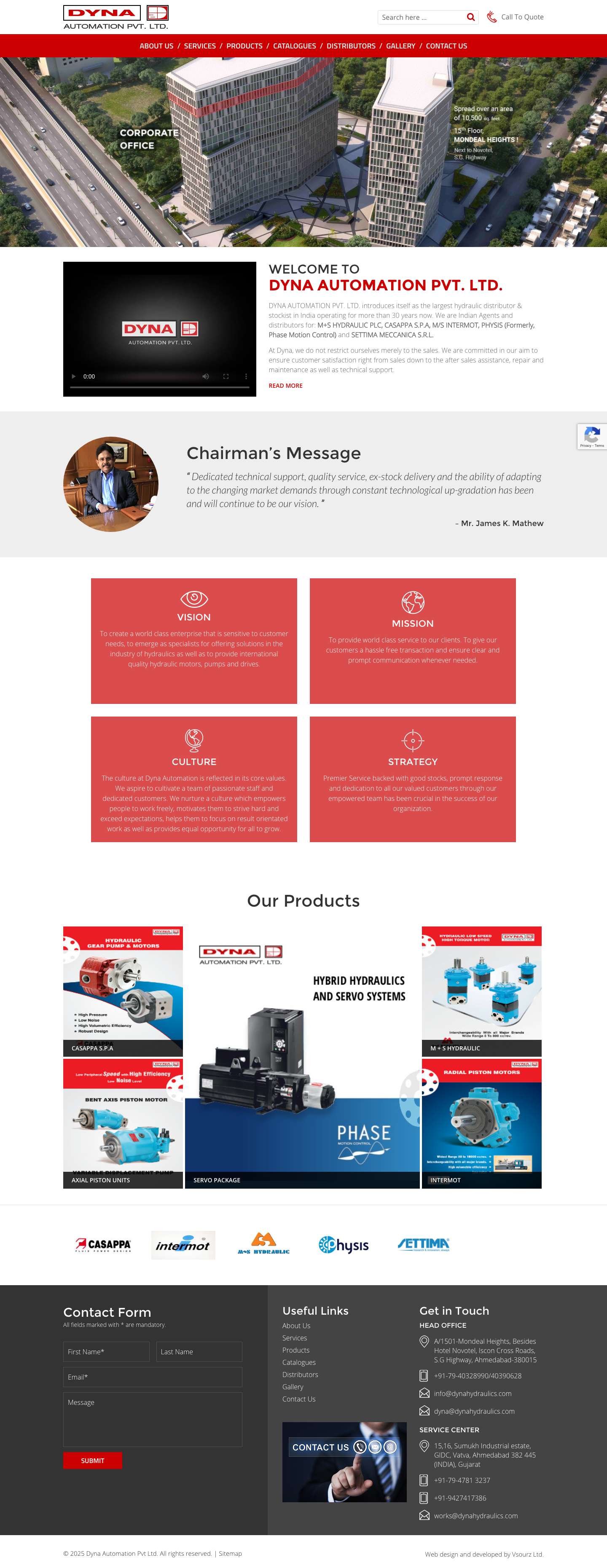 Home - Dyna Automation Pvt Ltd - Full Screenshot