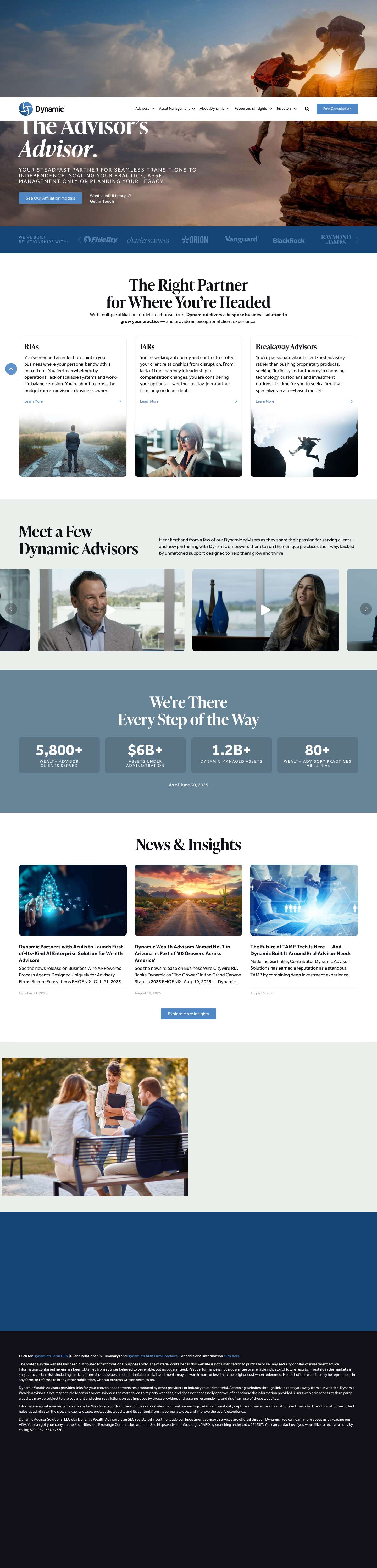 An Integrated Solution to Help Wealth Advisors Grow | Dynamic Advisor Solutions - Full Screenshot