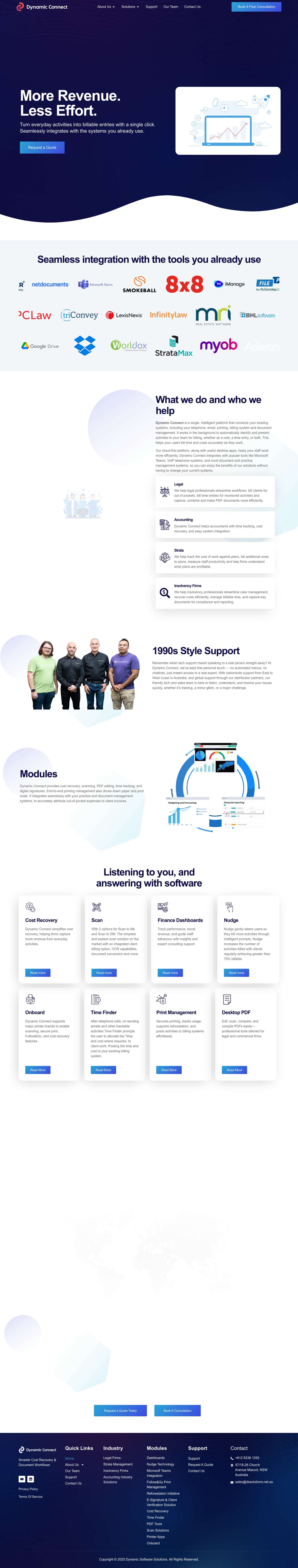 Dynamic Connect - Automated Time & Cost Tracking for Professional ServicesArtboard 69 - Full Screenshot