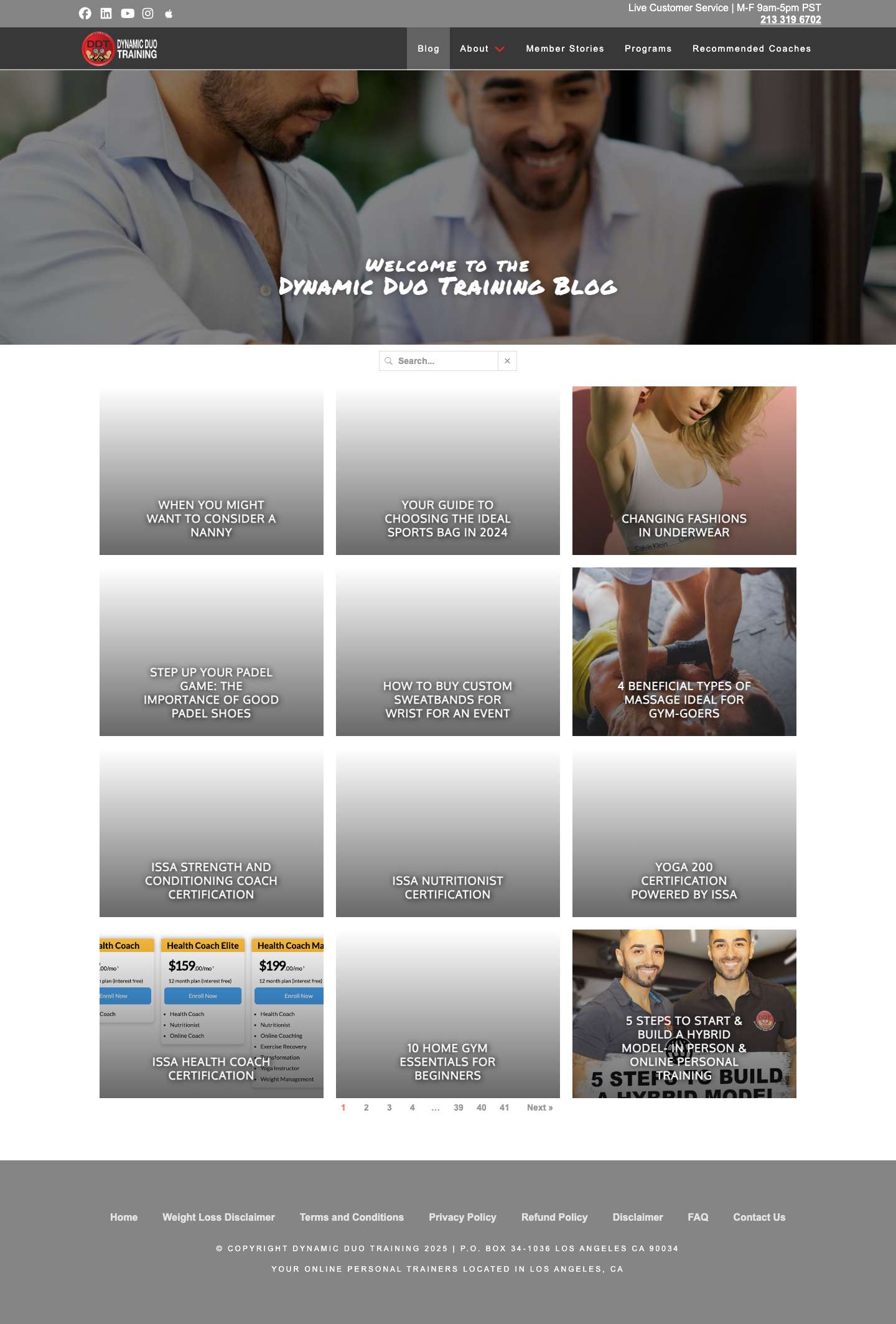 Dynamic Duo Training – Online Personal Fitness Coaches | No excuses only solutions - Full Screenshot