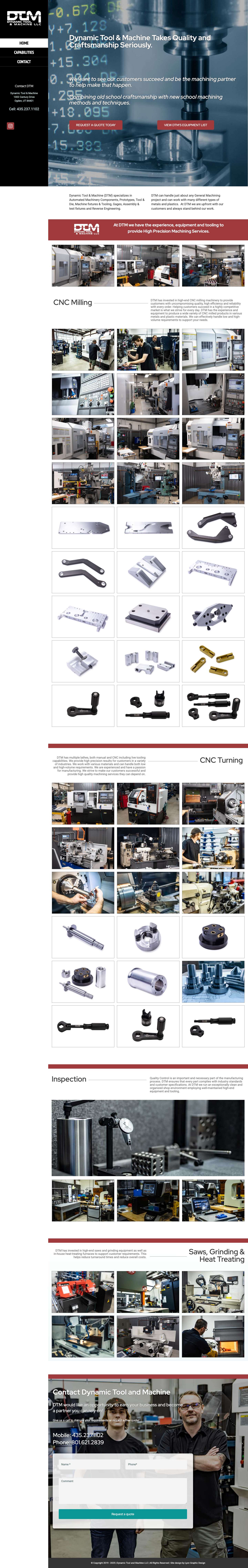 Hand Crafted Machining | Dynamic Tool and Machine - Full Screenshot