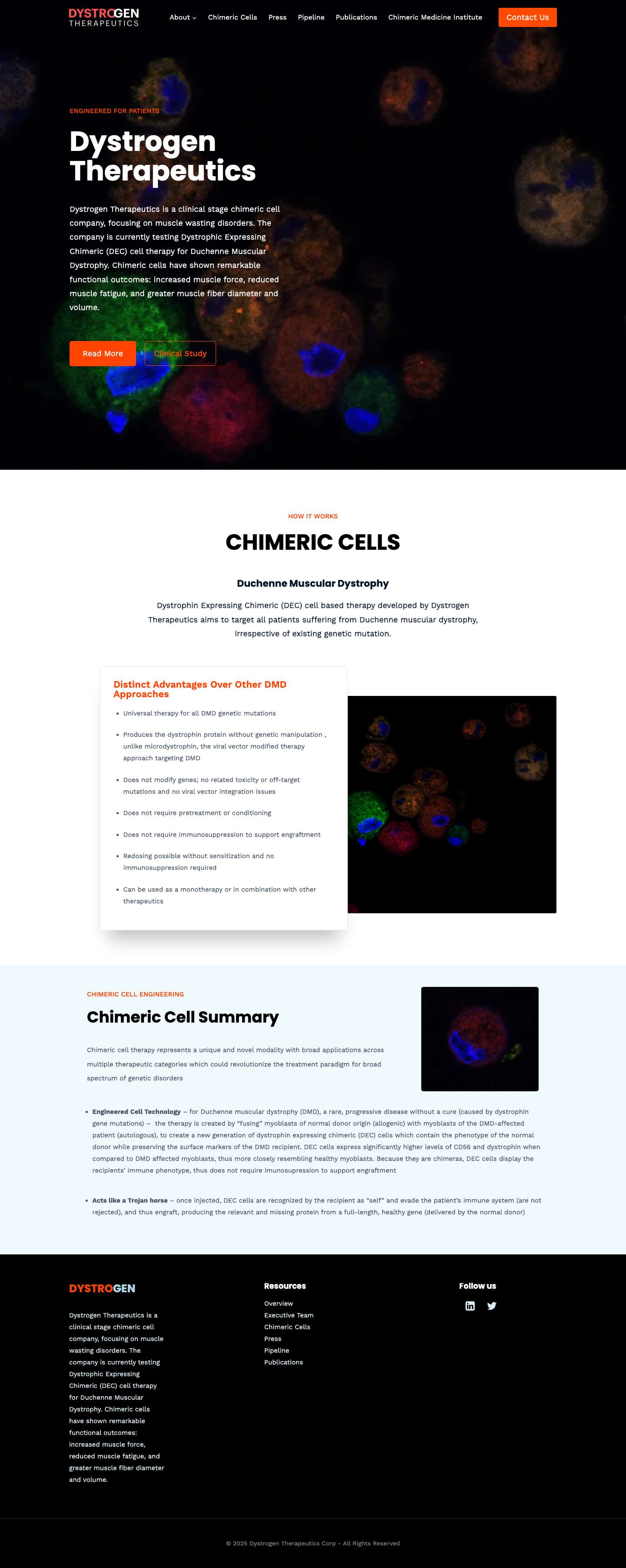 Home - Dystrogen Therapeutics CorporationExpandToggle MenuLinkedinTwitterScroll to topExpand - Full Screenshot