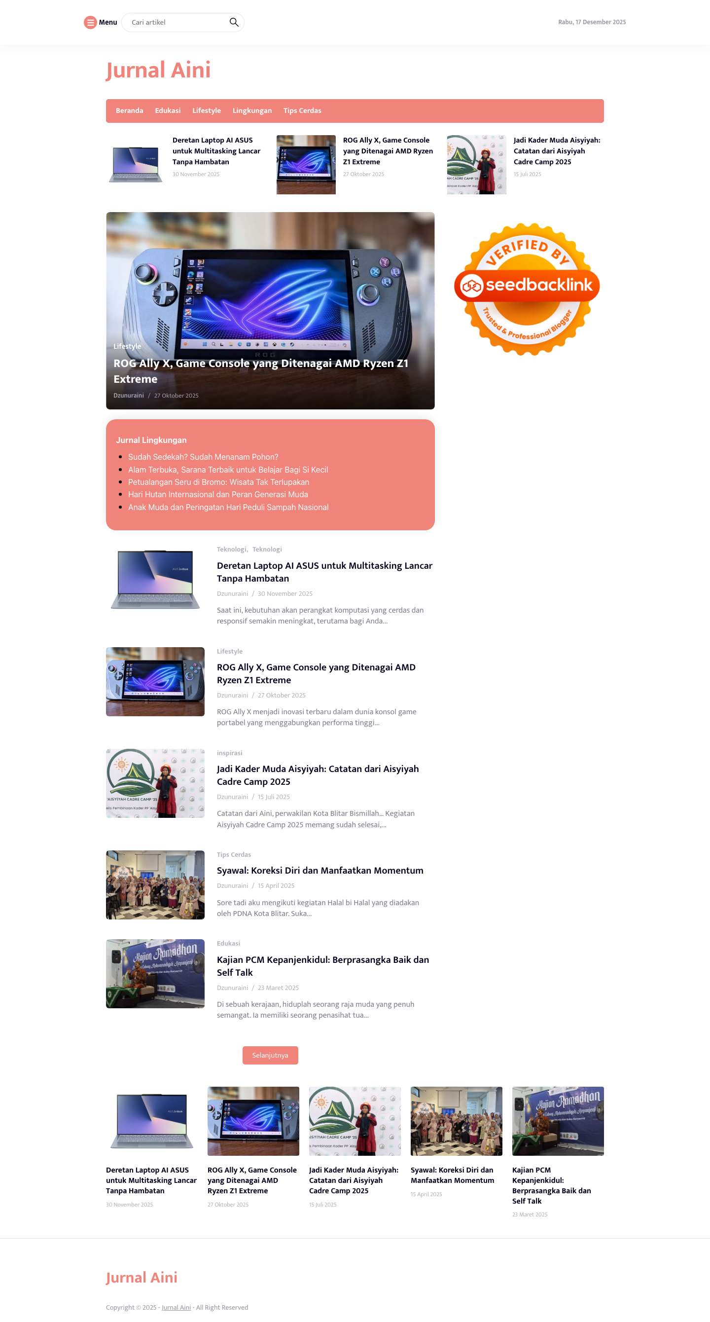 Jurnal Aini - Long Life Learner21.search21.search21.search - Full Screenshot