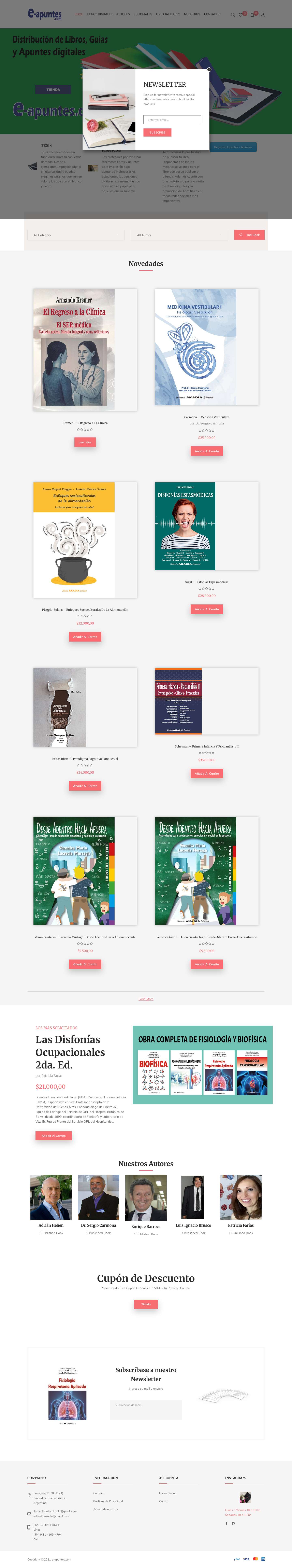 e-apuntes – Libros Digitales - Full Screenshot