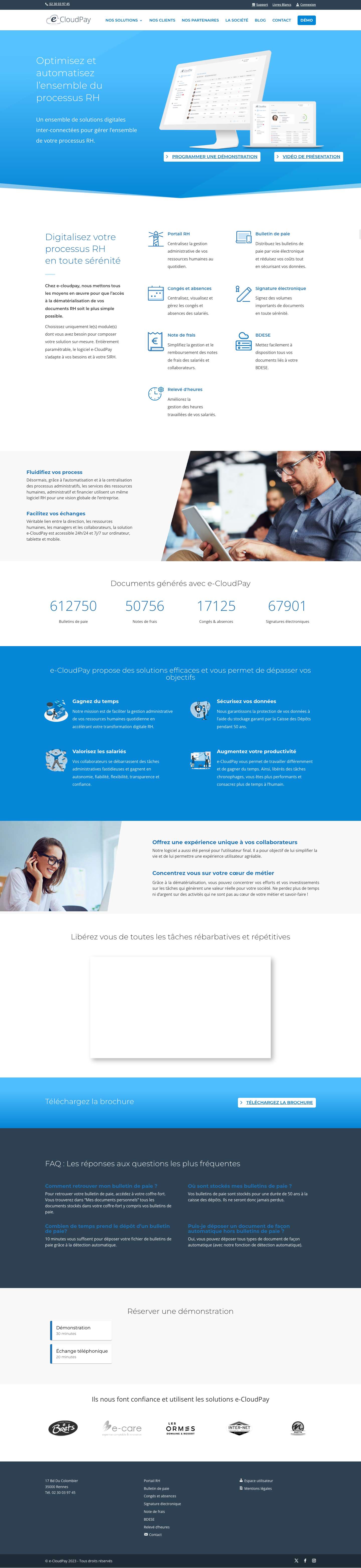 Solution de dématérialisation pour l'ensemble de votre processus RH - Full Screenshot